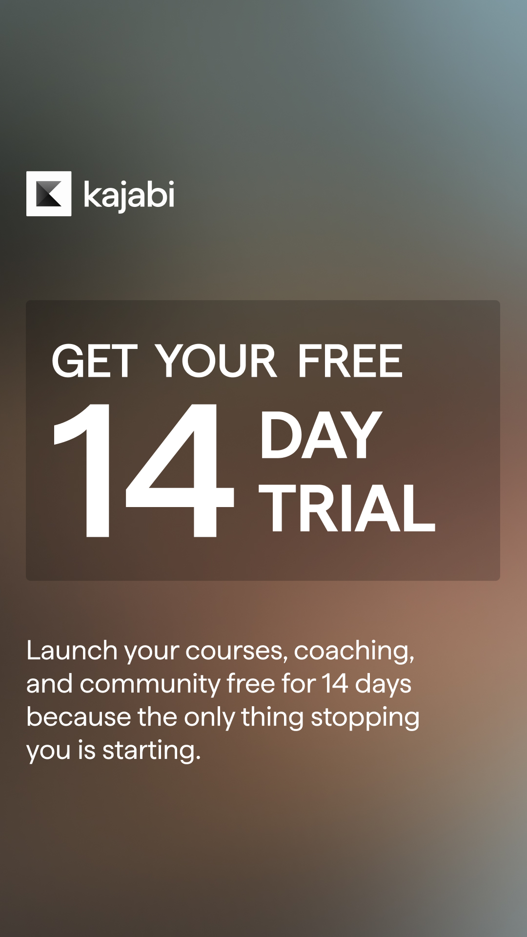 Kajabi Facebook ad