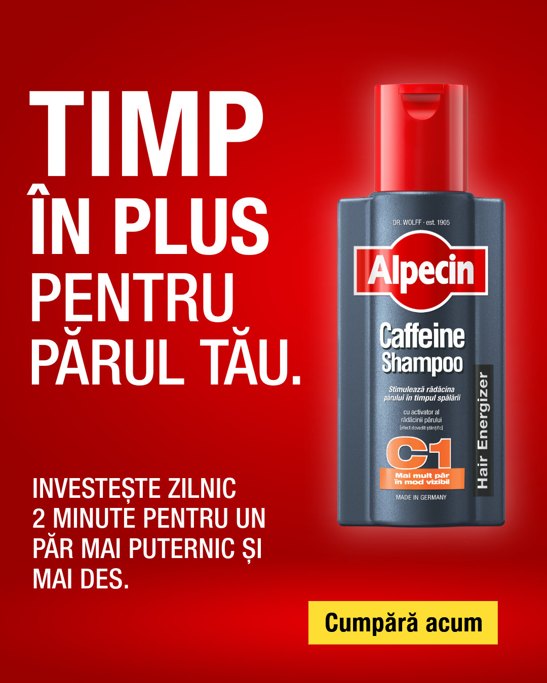 Alpecin Facebook ad