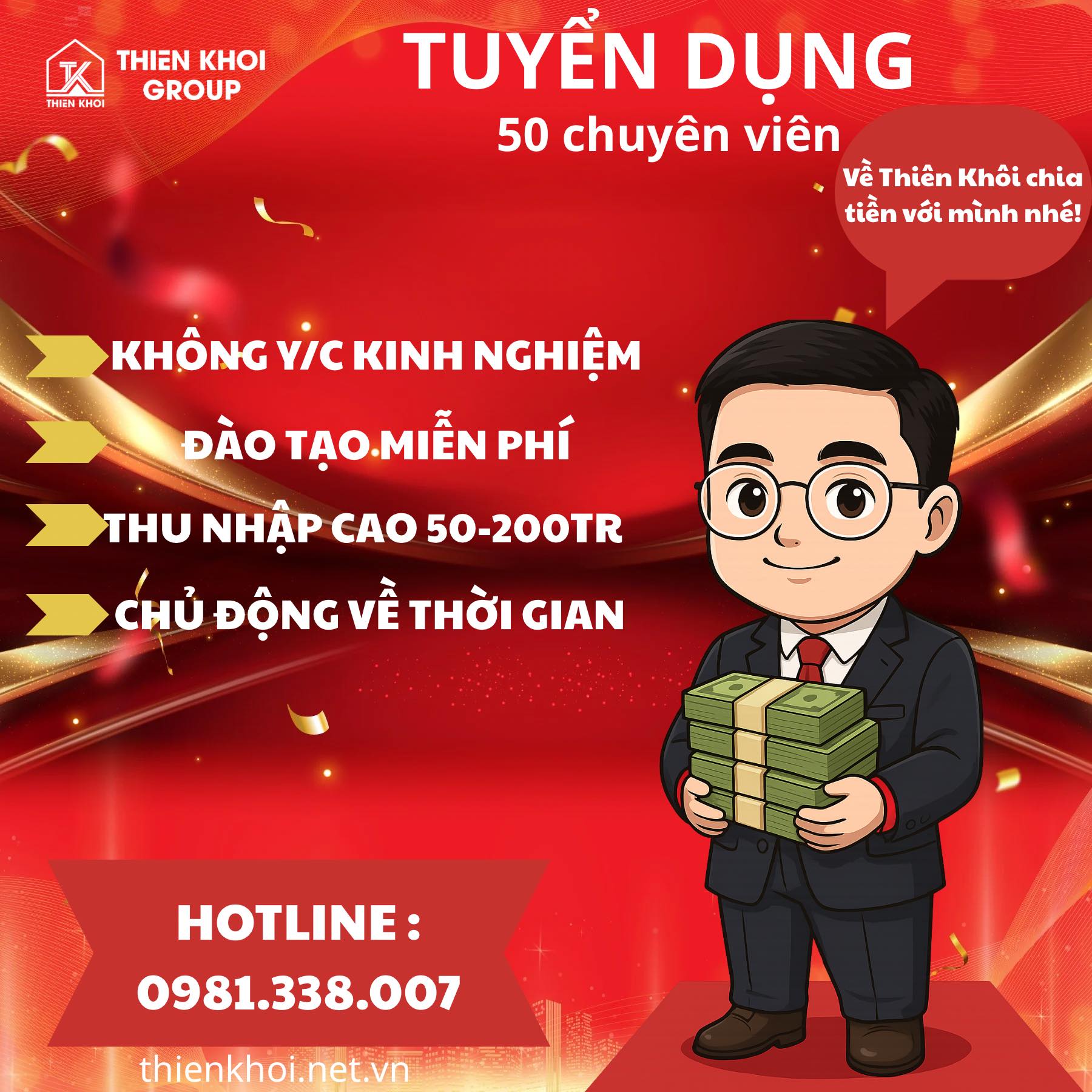 Tuyển dụng Bất động sản Thiên Khôi - Số 1 Thổ Cư Facebook ad: Đăng ký ngay