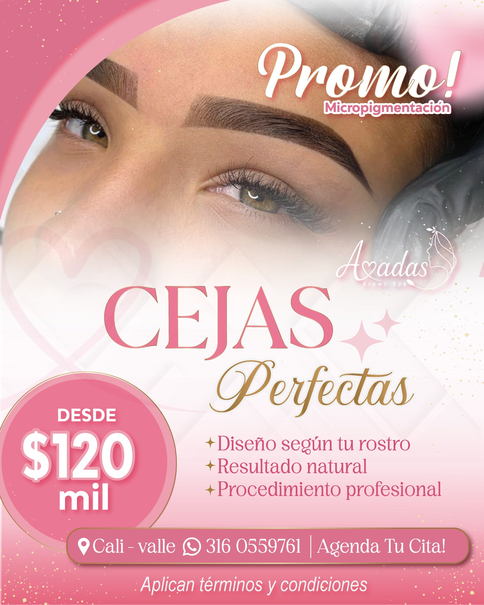 Amadas Brows Spa Facebook ad