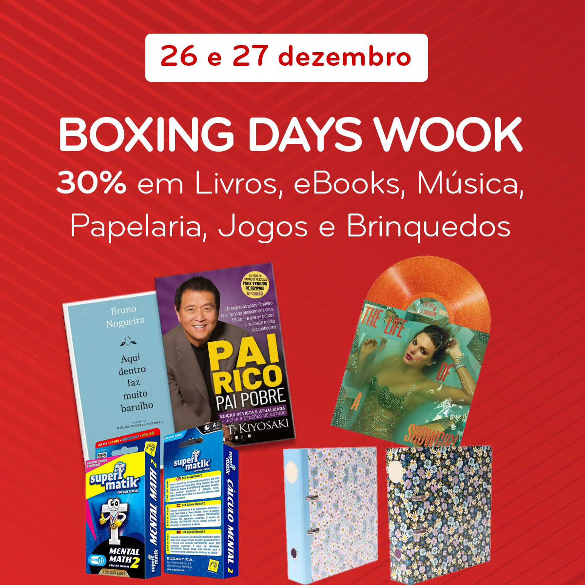 Livraria WOOK Facebook ad from Dec 26, 2025