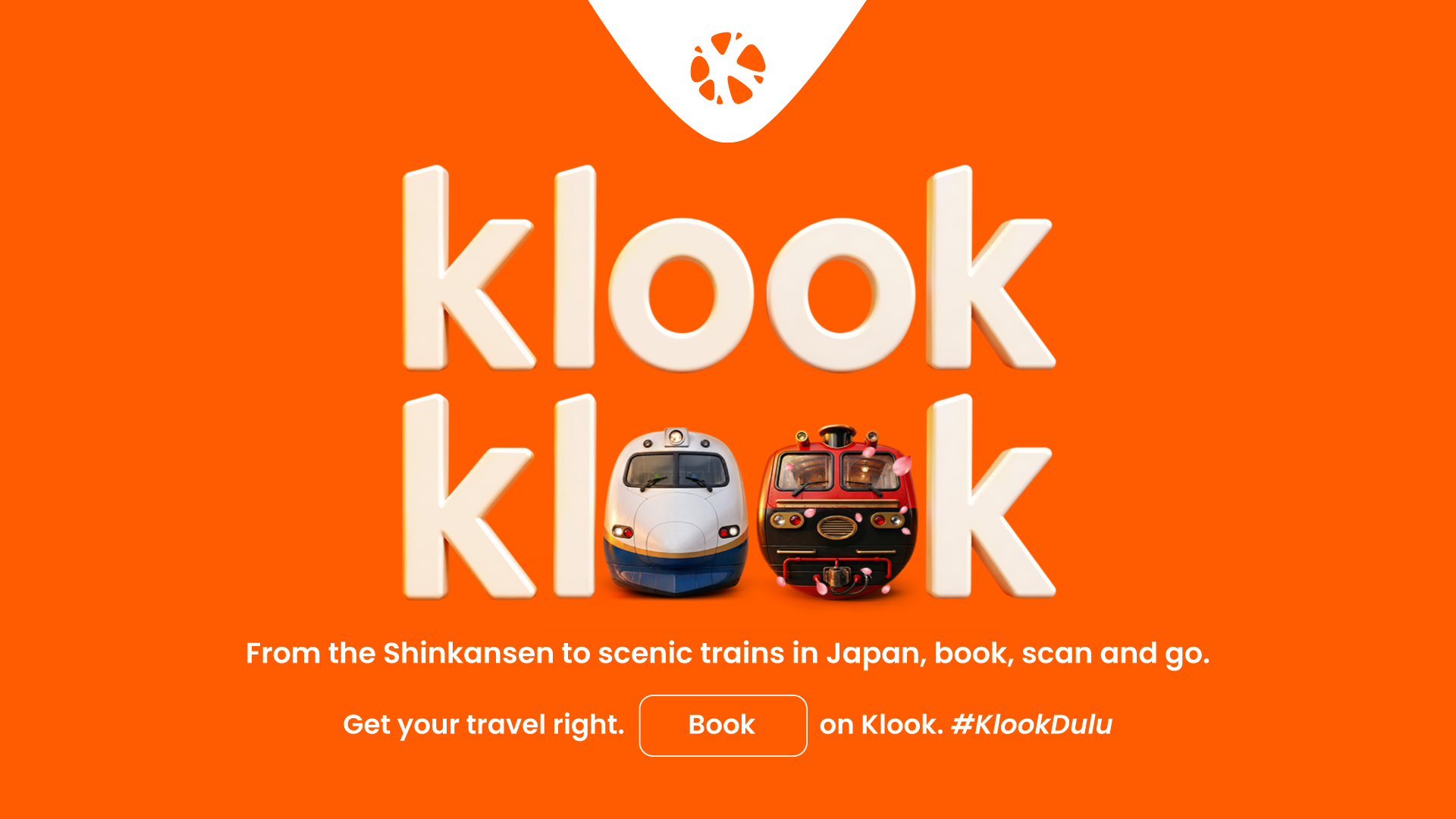 Klook Facebook ad: Book on Klook. #KlookDulu