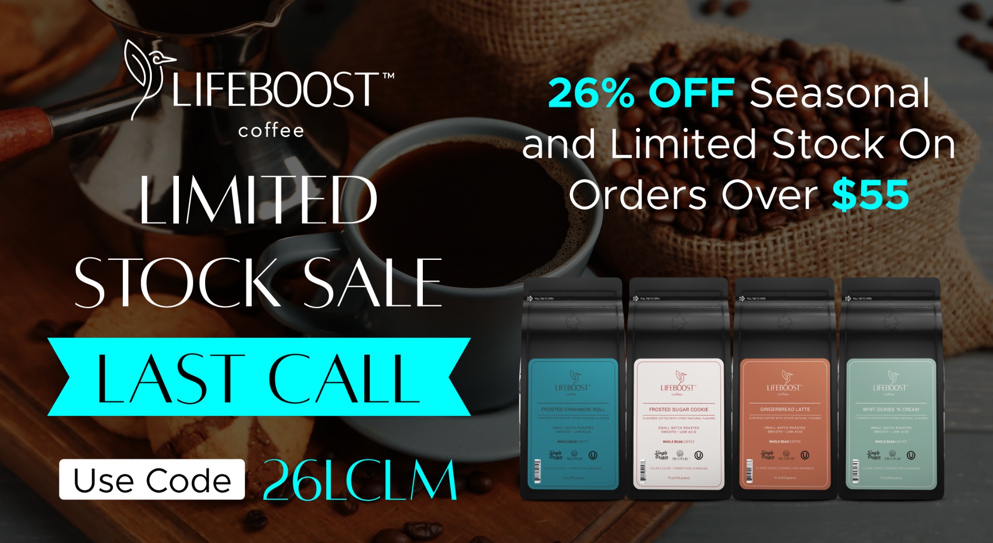 Lifeboost Coffee Facebook ad