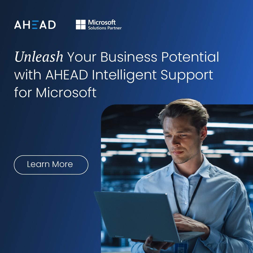 AHEAD Managed Services Facebook ad: Drive Your Organization Forward