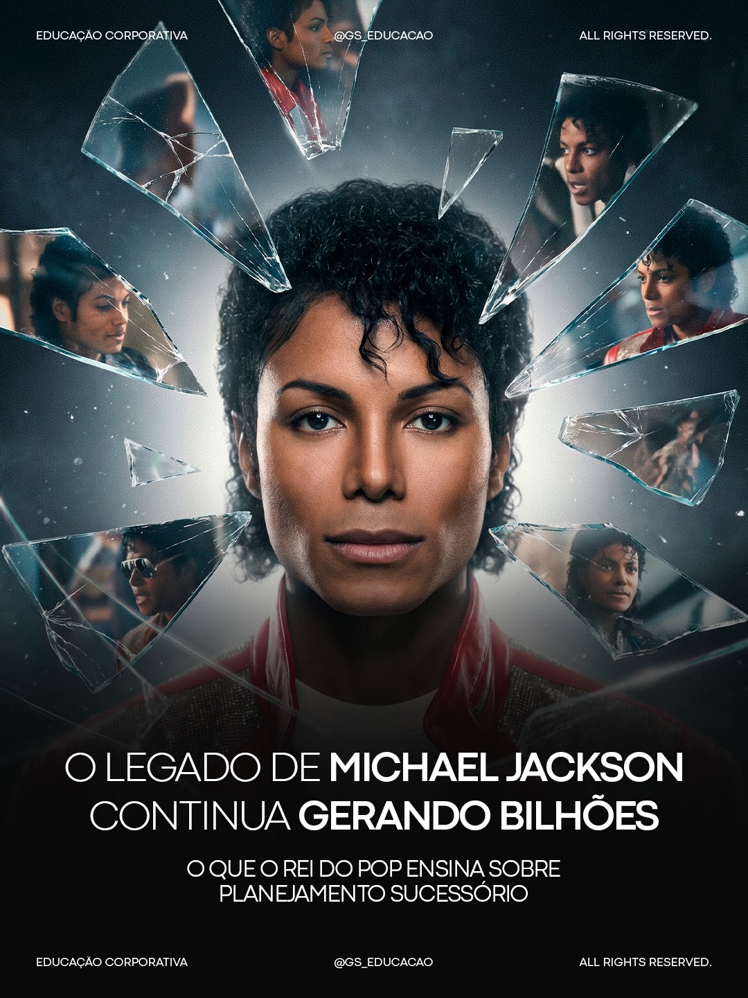 GS Educação Facebook ad: O lançamento do filme Michael reacendeu o interesse…