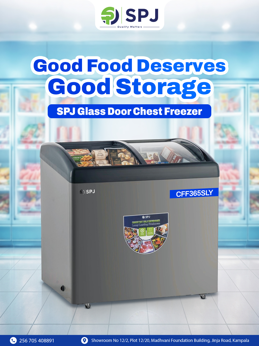SPJ Electronics Uganda Facebook ad: Good food deserves storage that works just as…