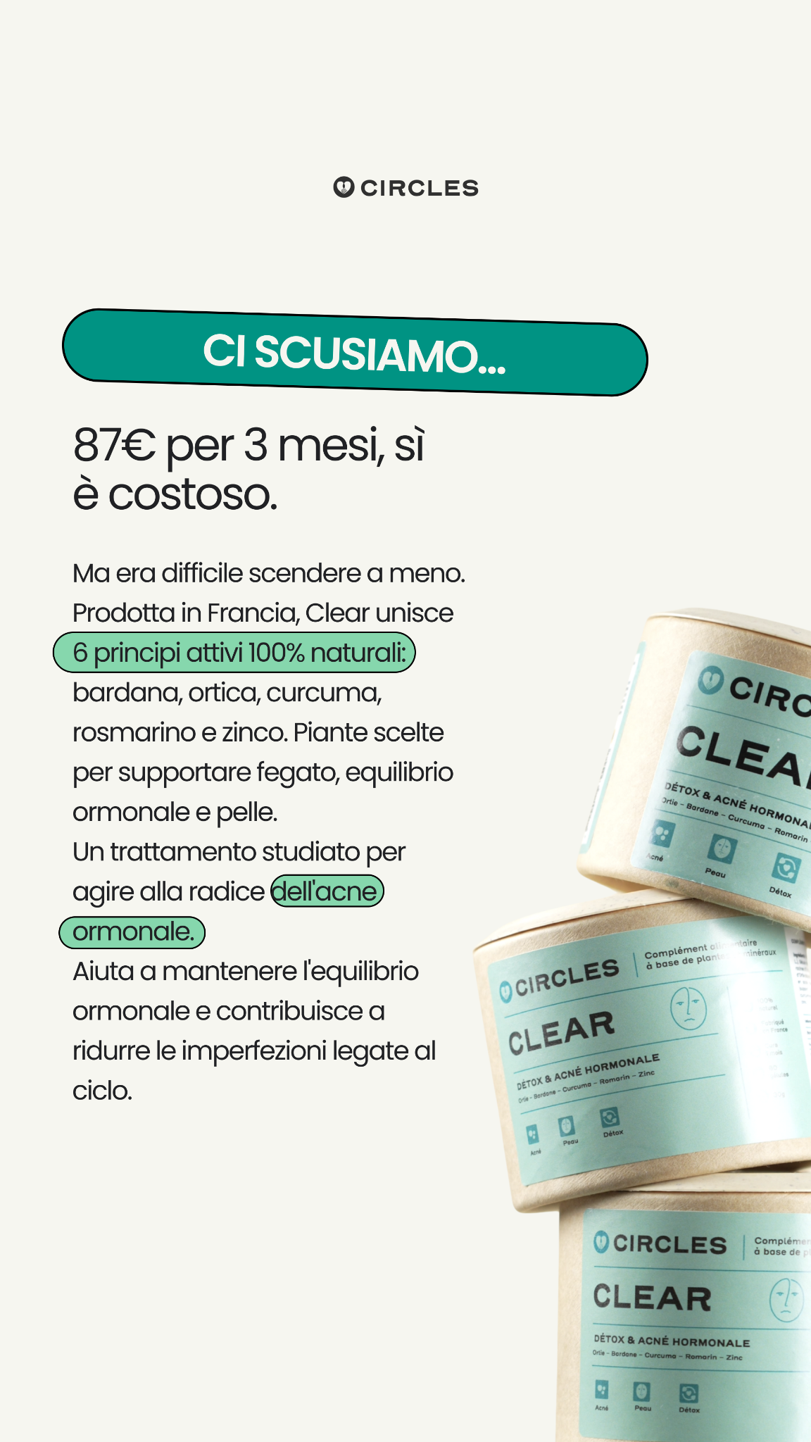 Circles Italia Facebook ad