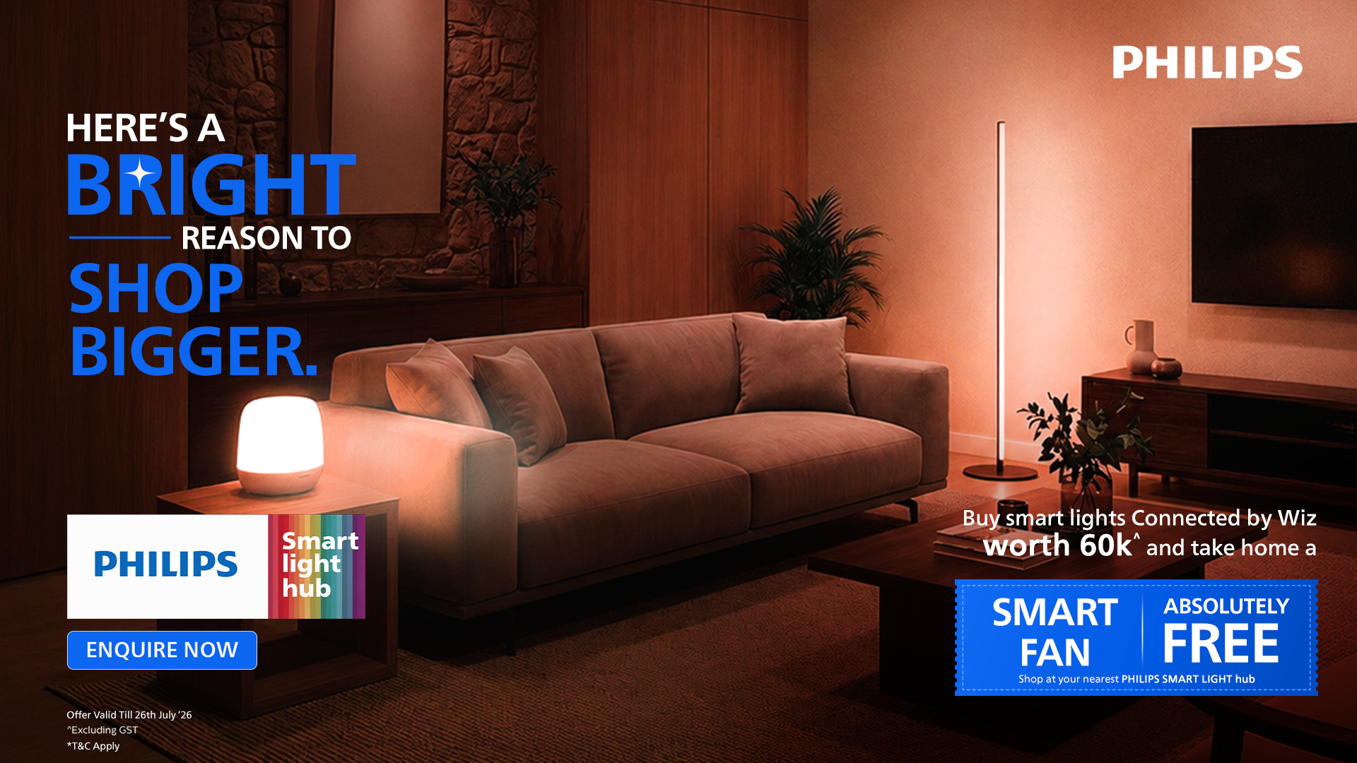 Philips lighting Facebook ad from Jul 17, 2026