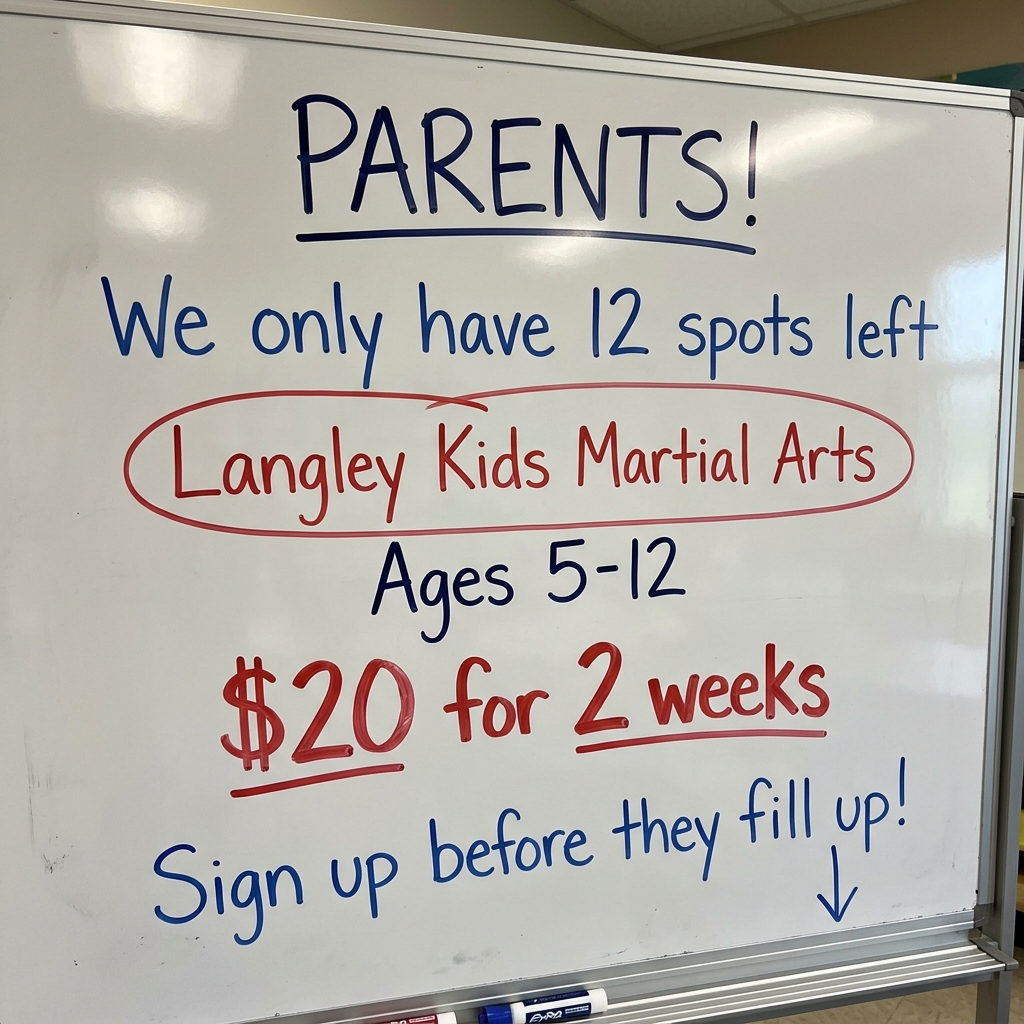 KimNik Karate Academy Facebook ad: Family Martial Arts!