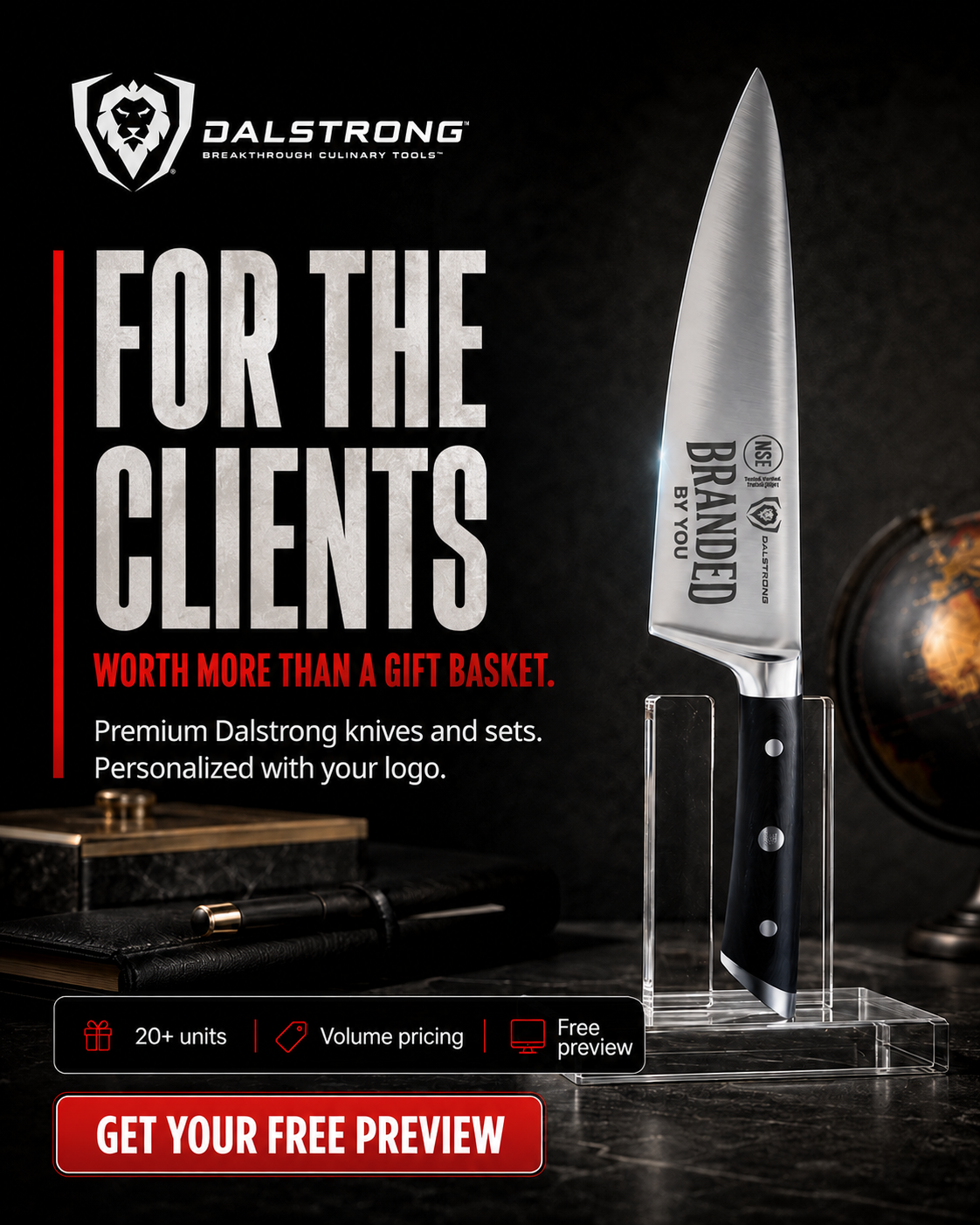 Dalstrong Facebook ad: Give It A Personal Touch