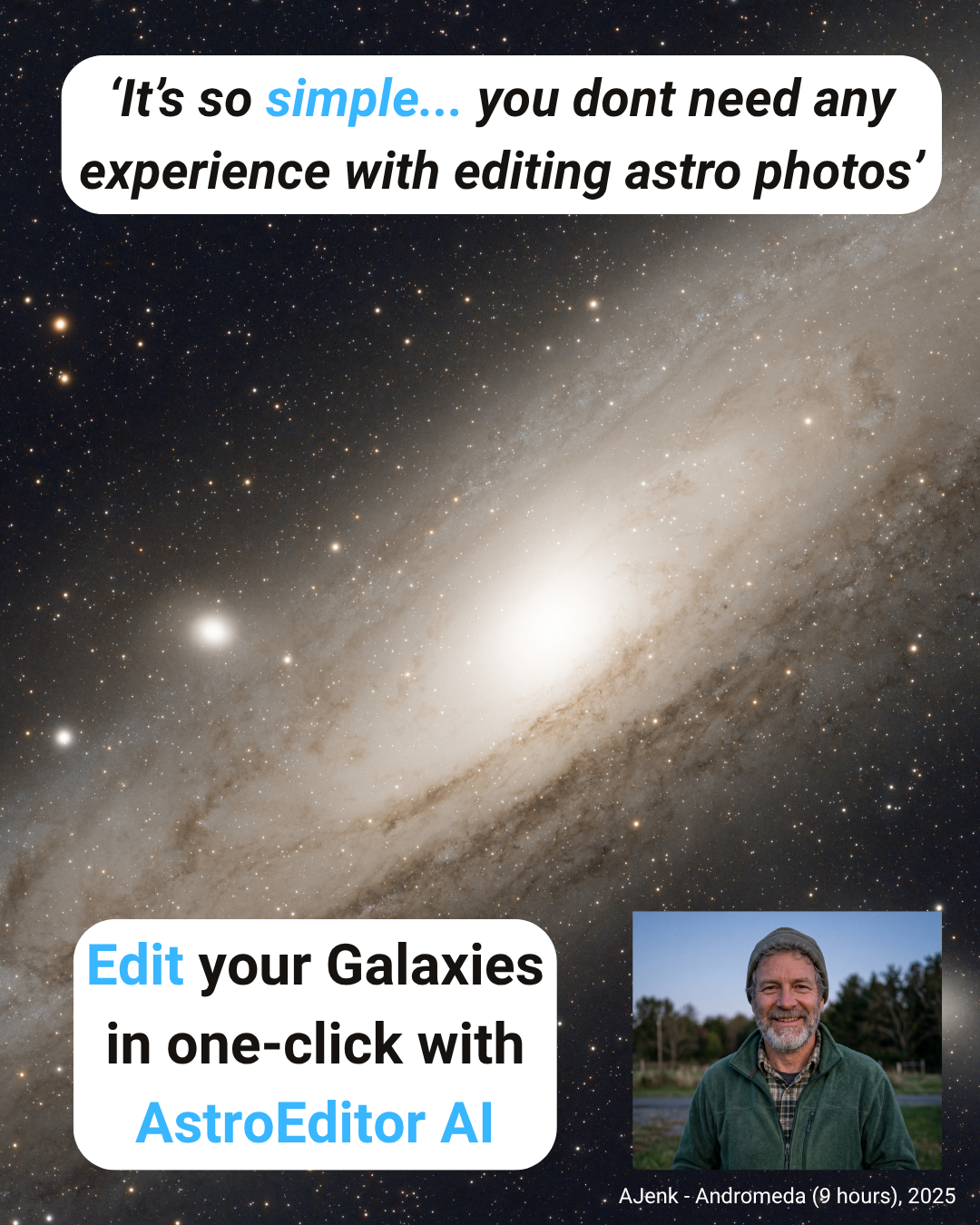 AstroEdit Facebook ad from Jun 16, 2026