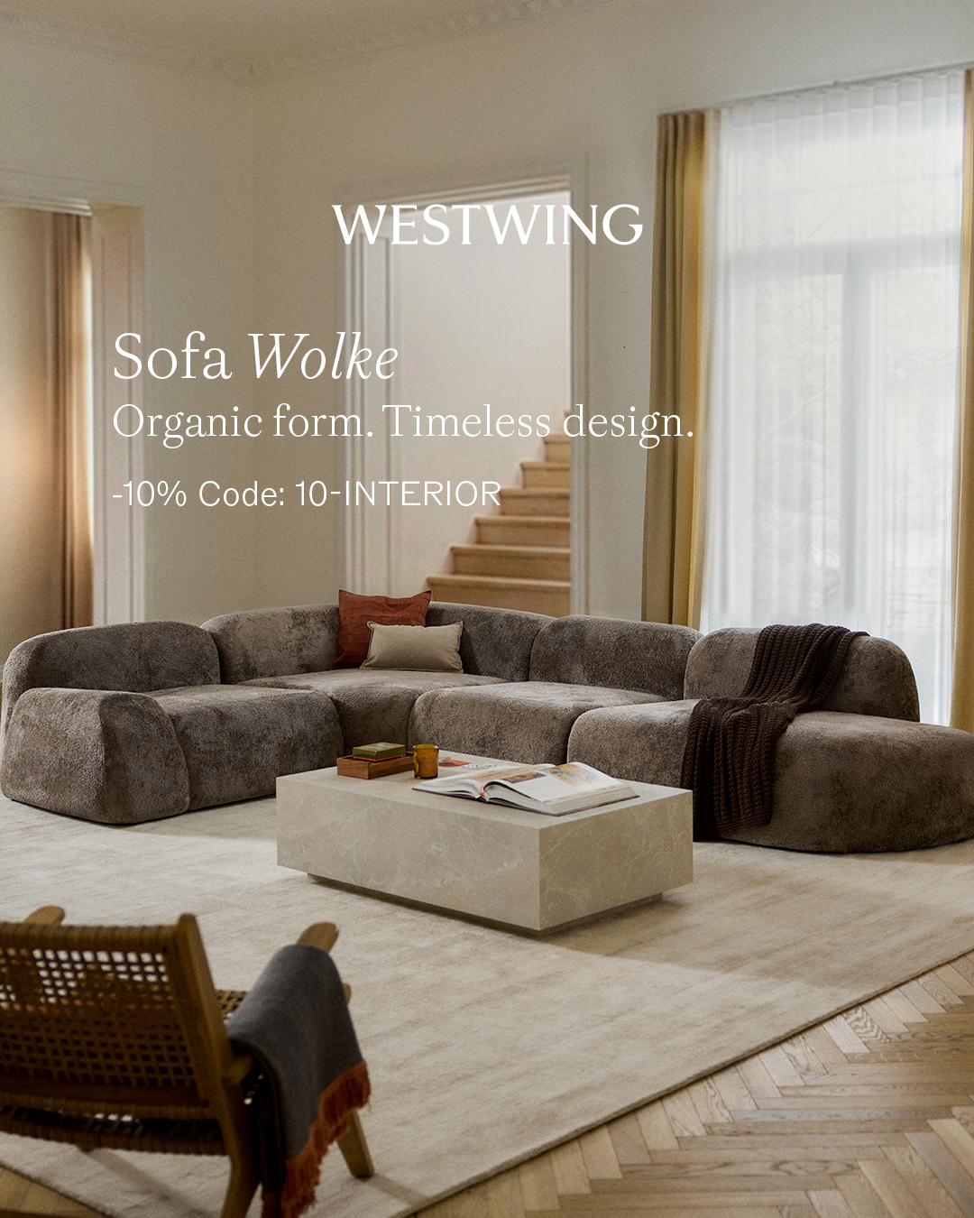 Westwing.at Facebook ad: Sofa Wolke