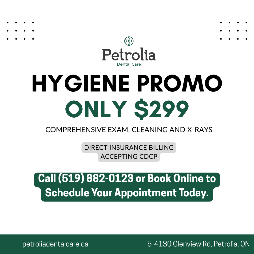 Petrolia Dental Care Facebook ad: $299 Hygiene Promo | Petrolia, ON