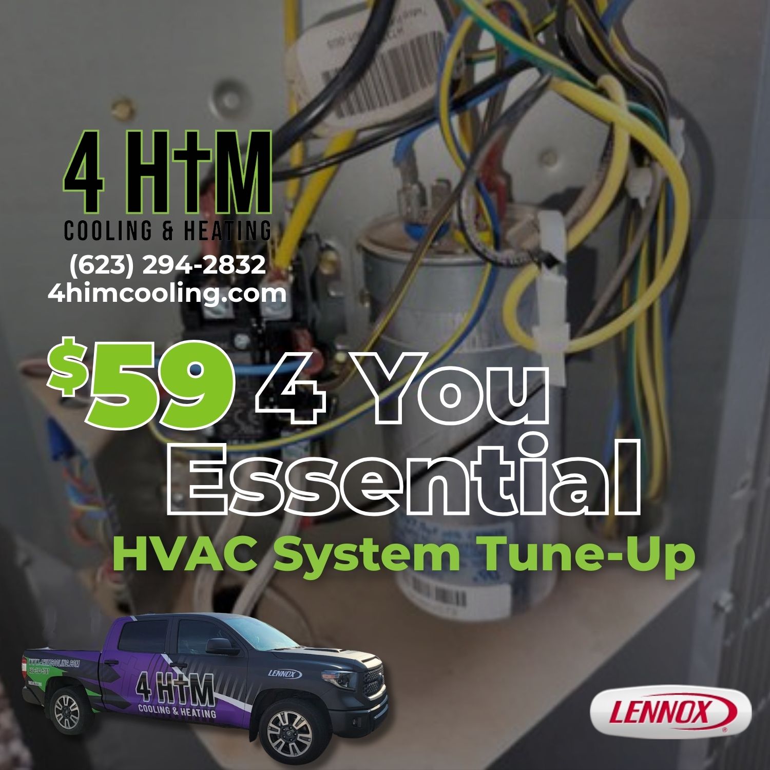 4HIM Cooling & Heating Facebook ad