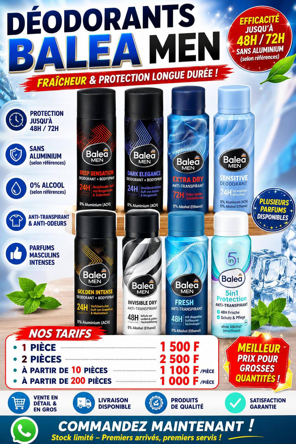 Cosmétique Allemand Facebook ad: premier arrivé premier servi comme dab