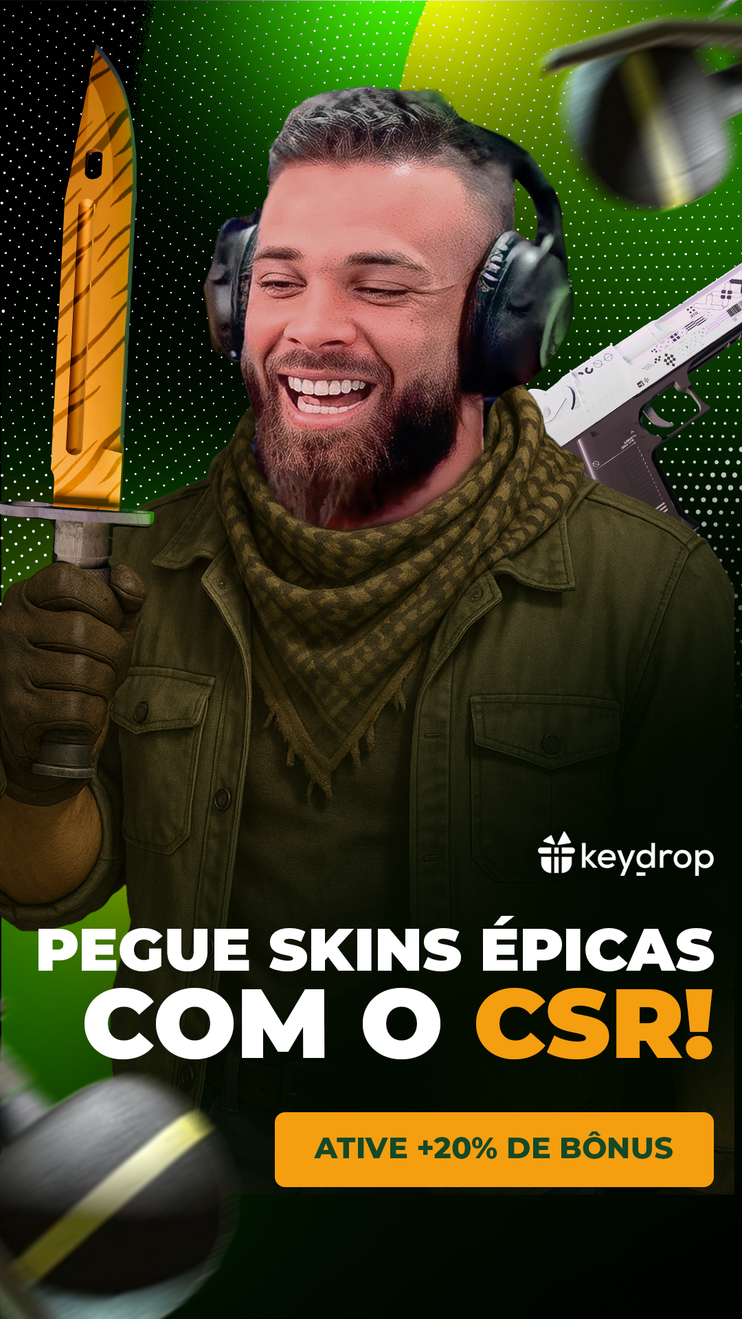 Key-Drop Facebook ad