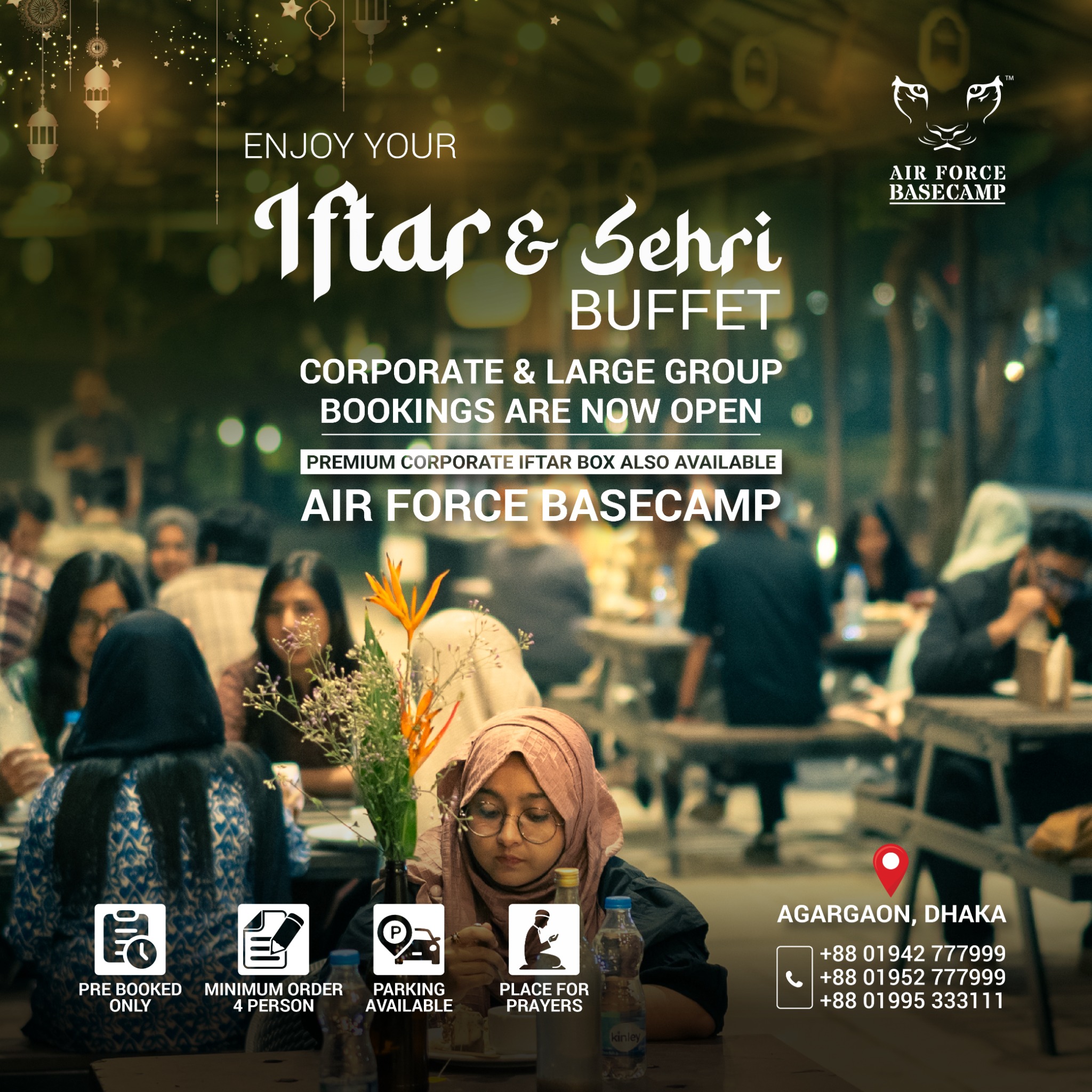 BASECAMP Adventures Facebook ad: Break your fast with loved ones Air Force BASECAMP