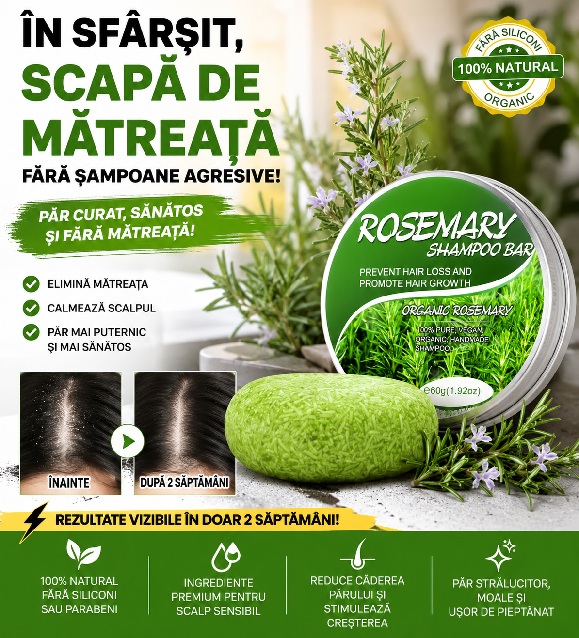 Kordan Store Facebook ad: Samponu Solid cu Rozmarin este AICI