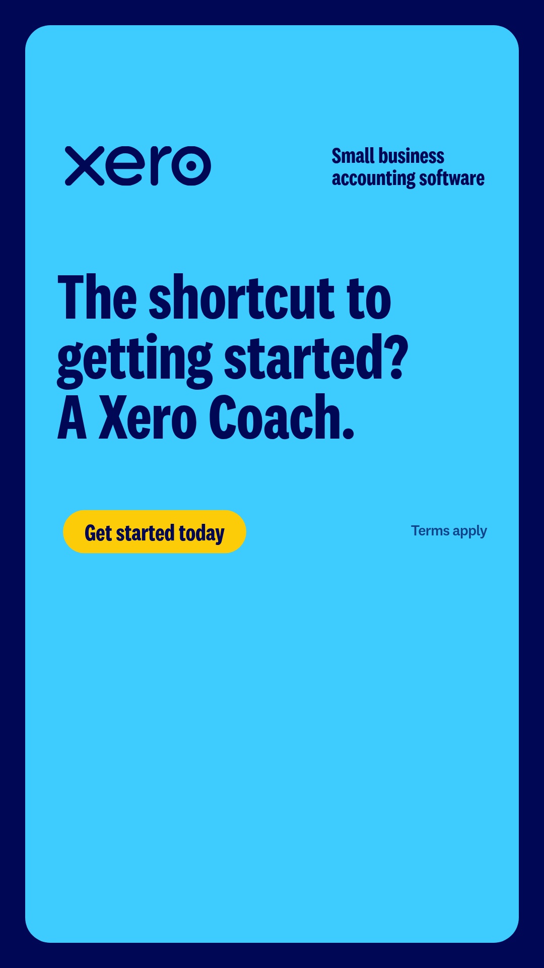 Xero Facebook ad