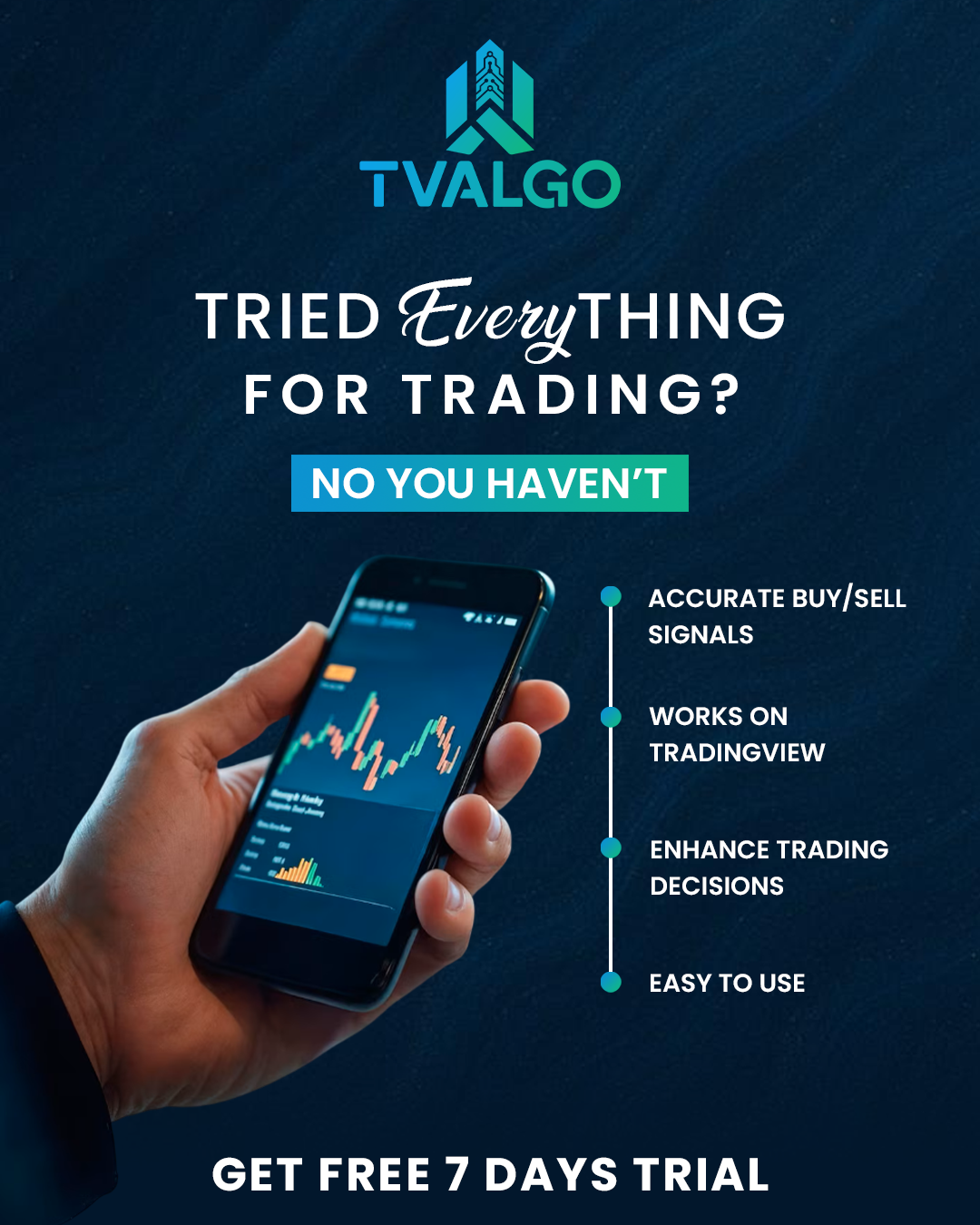 Tvalgo Facebook ad: 7-DAY FREE TRIAL