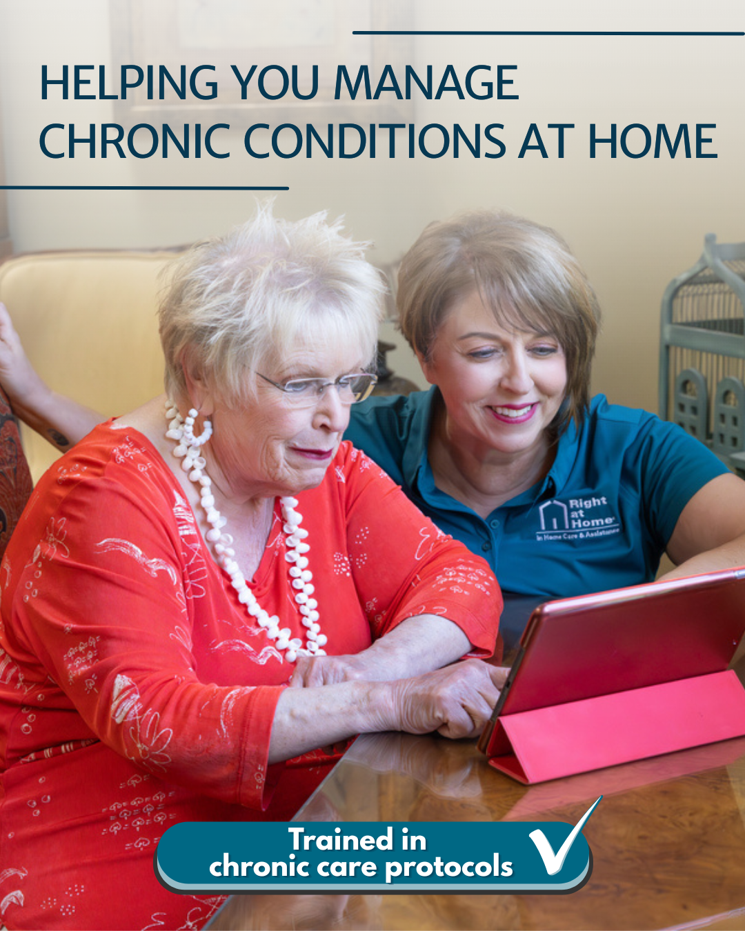 Right at Home Facebook ad: Discover Quality Home Care with Right at Home
