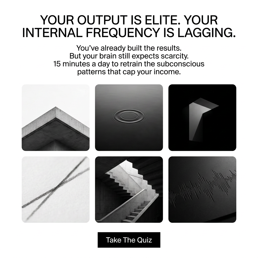 Millionaire Mindset Facebook ad: Stop Chasing Money. Attract It