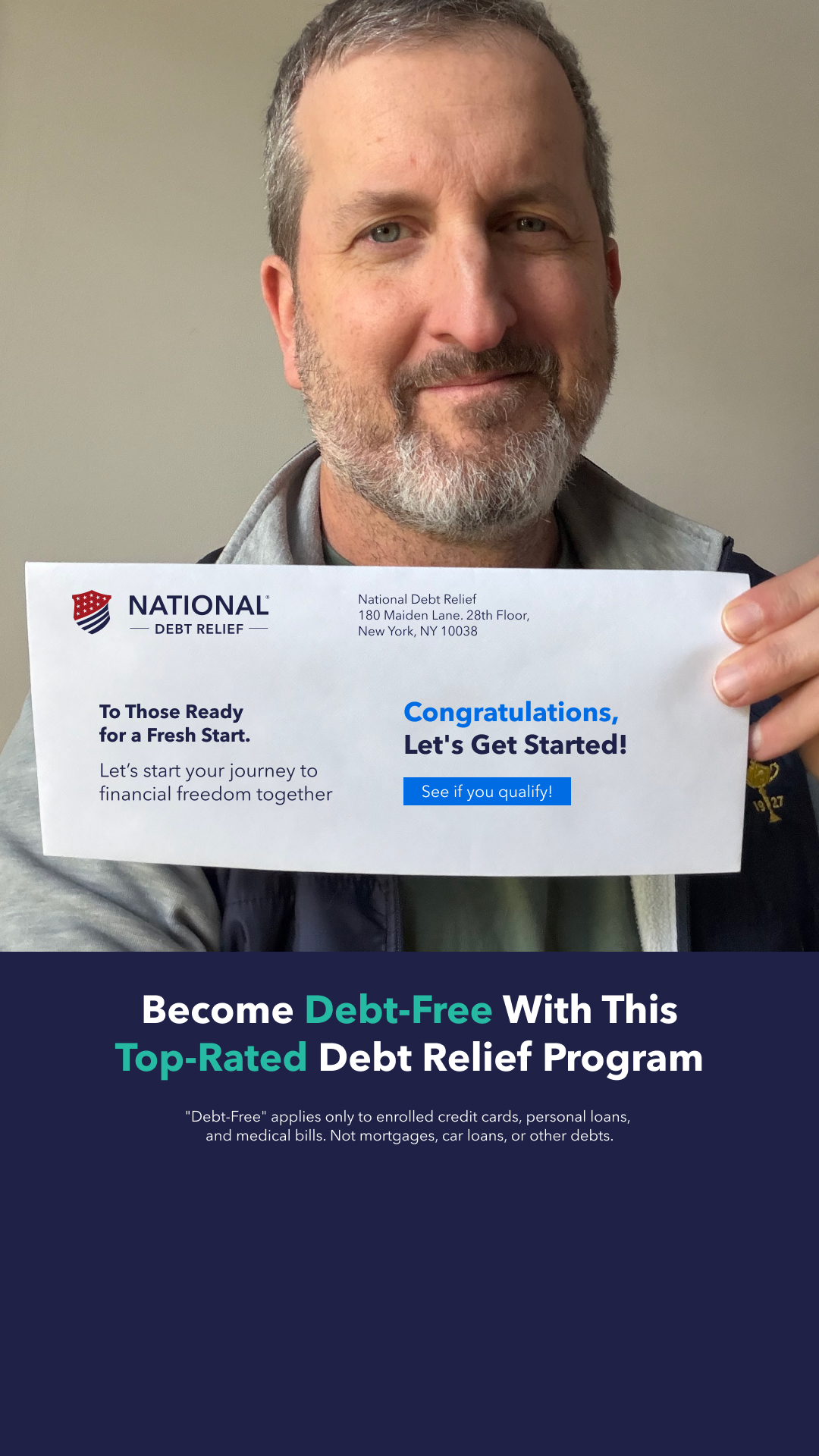 National Debt Relief Facebook ad