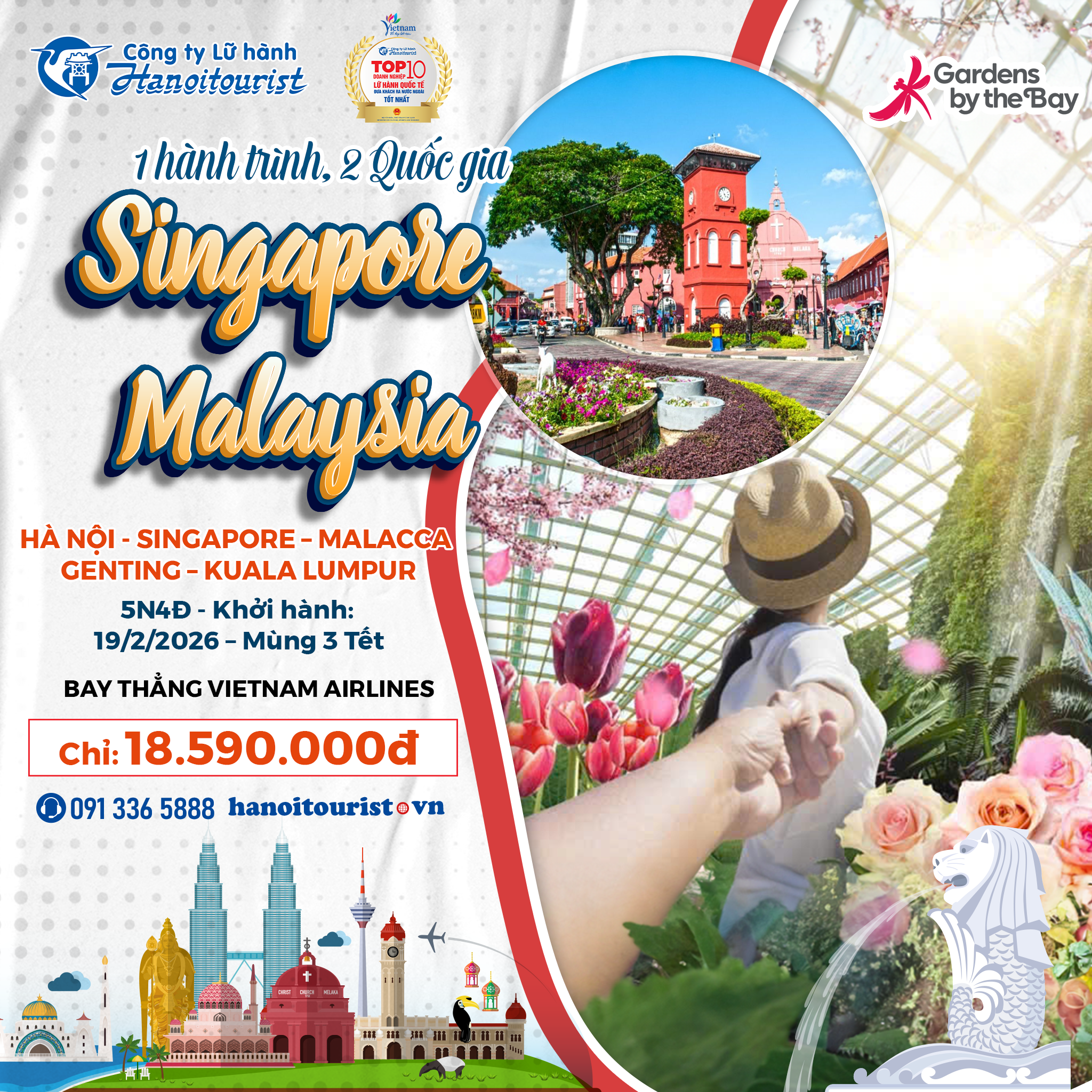 Hanoitourist Facebook ad: DU XUÂN ĐẲNG CẤP, BẠN CHỌN SINGAPORE HIỆN…