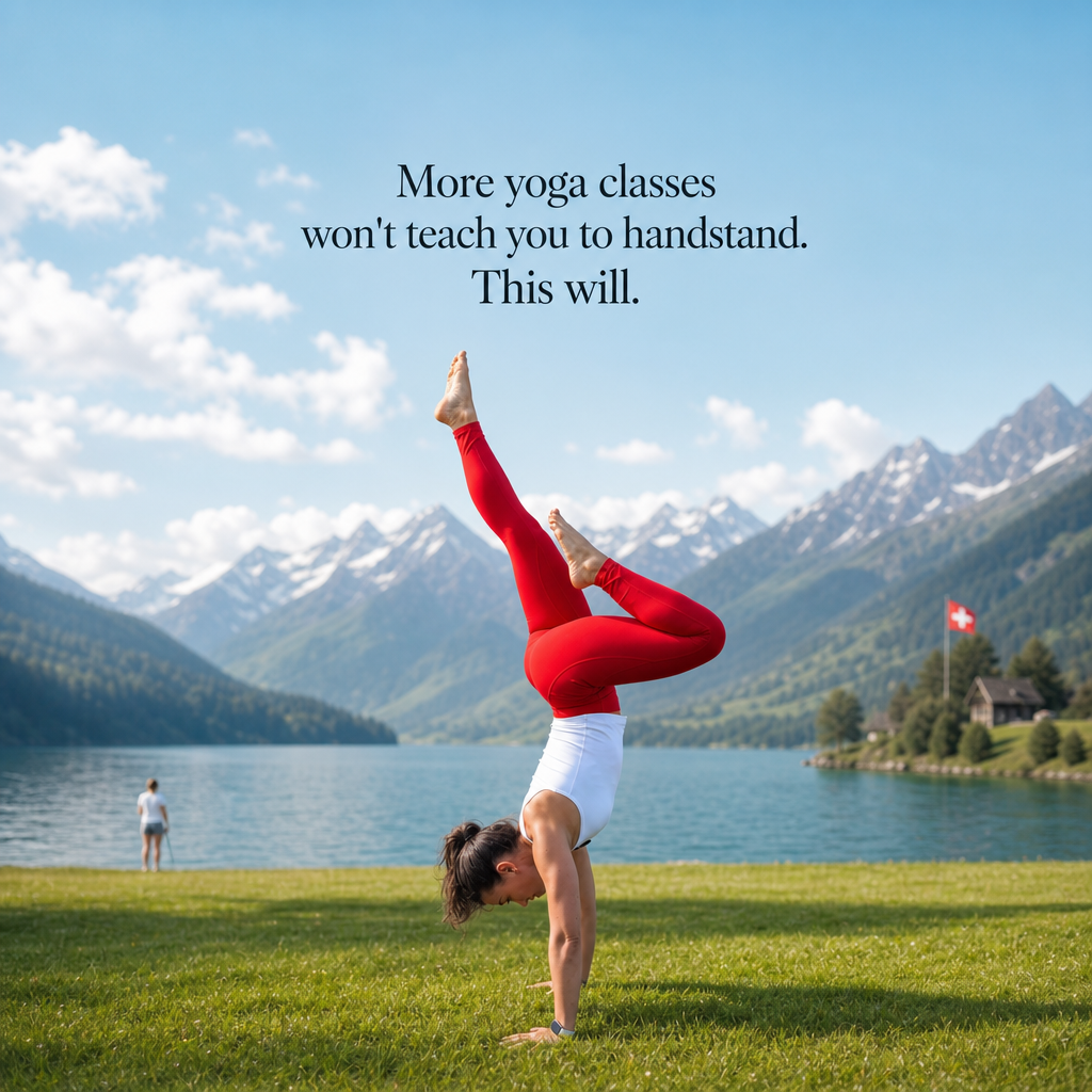 Balance with Ale Facebook ad: Learn to Handstand
