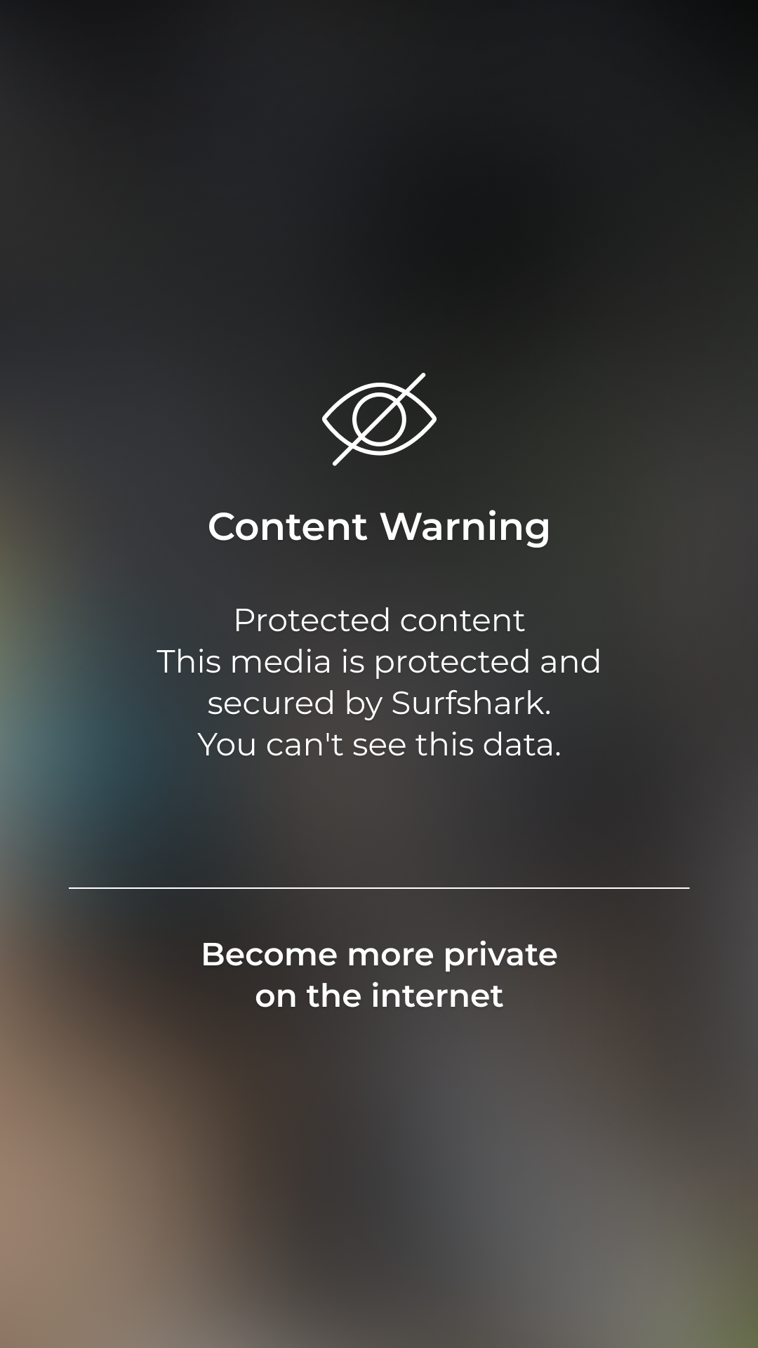 Surfshark Facebook ad: Try free data leak check
