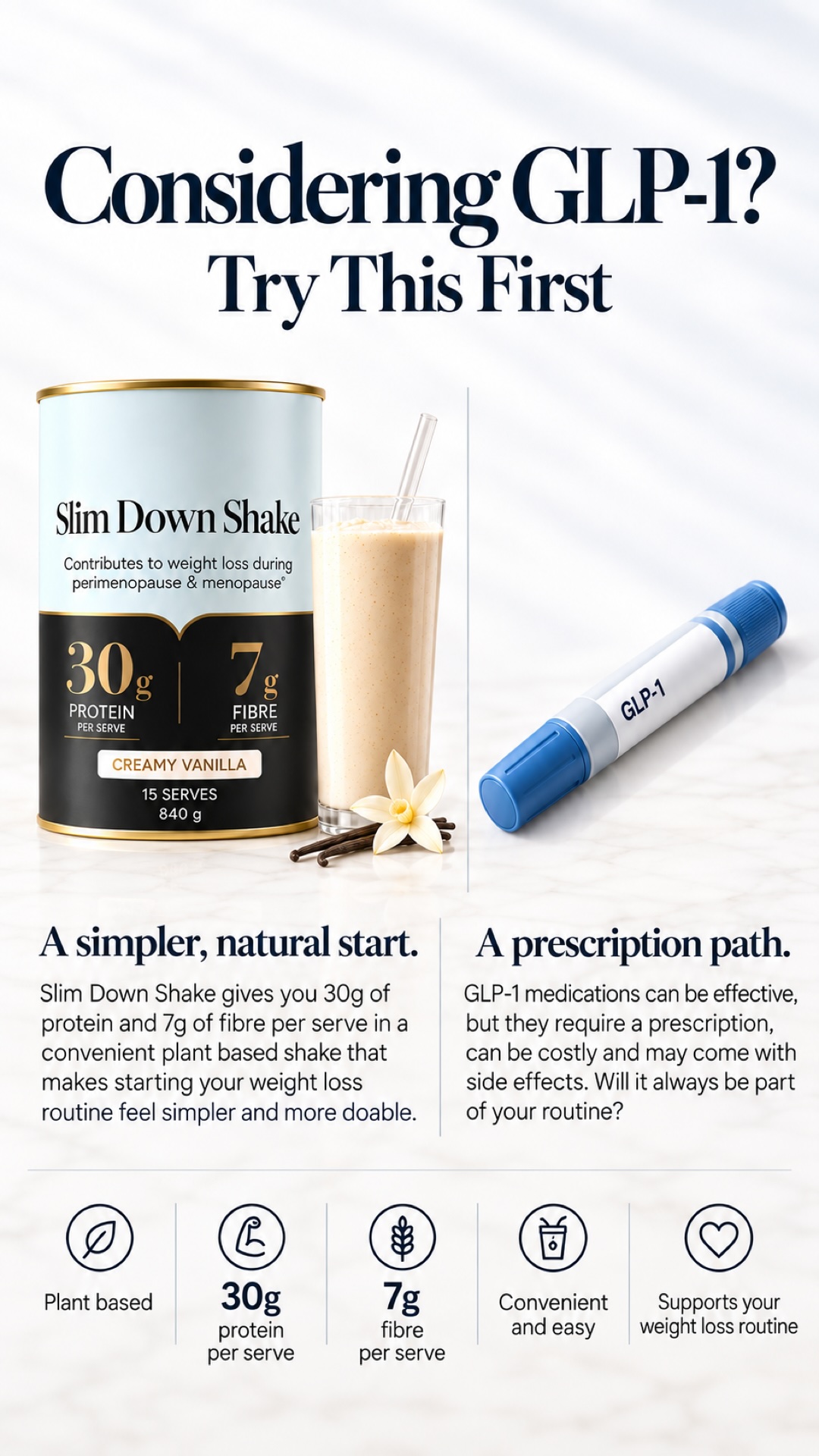 MyPause Health Facebook ad: The Shake Made For Women 40+