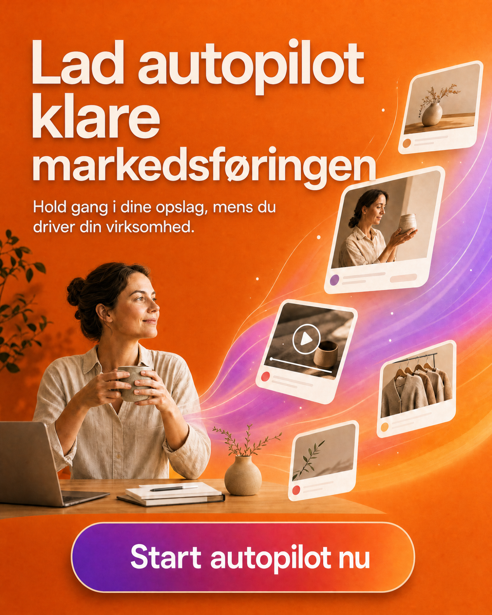 Digibate Facebook ad: Få flere salg med bedre content Prøv gratis i dag.
