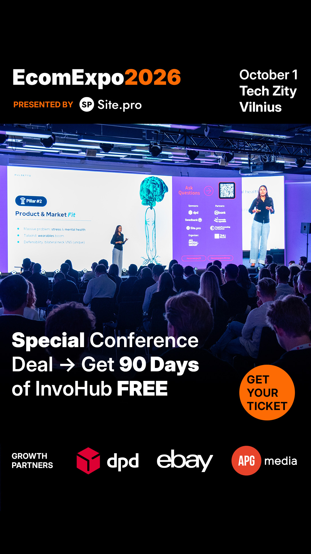 Ecomexpo Facebook ad: The Baltic's Largest E-Com Event