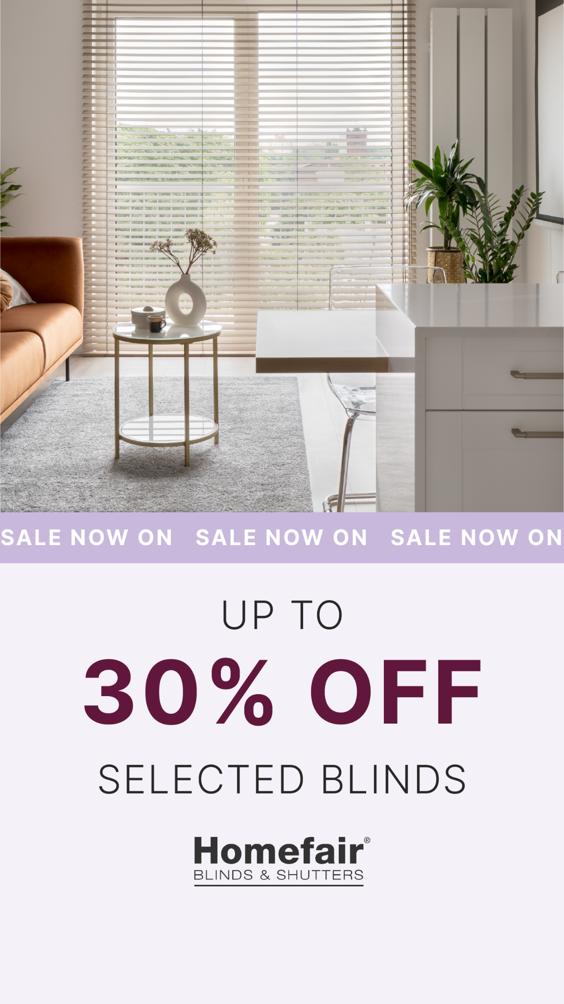 Homefair Blinds & Shutters Facebook ad from Jun 29, 2026