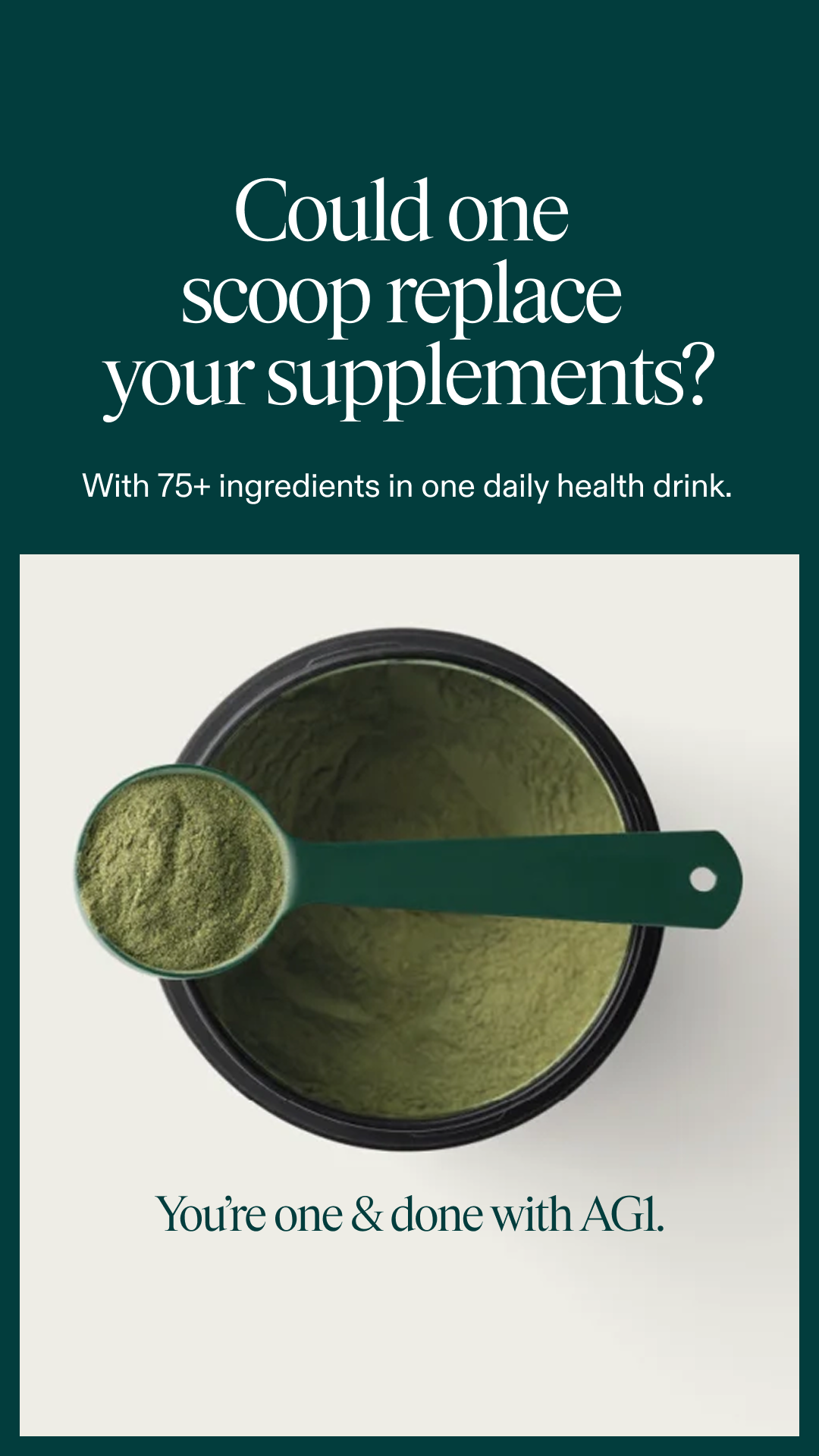 AG1 by Athletic Greens Facebook ad