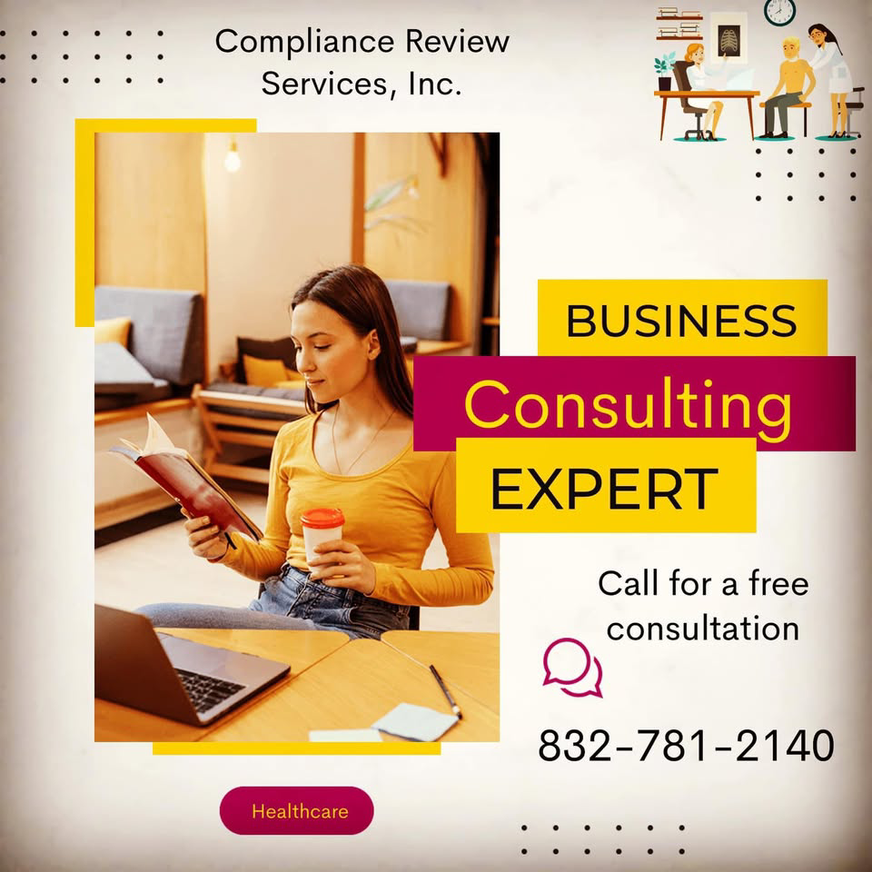 Compliance Review Services, Inc. Facebook ad: We provide consulting for home health, hospice, dme…