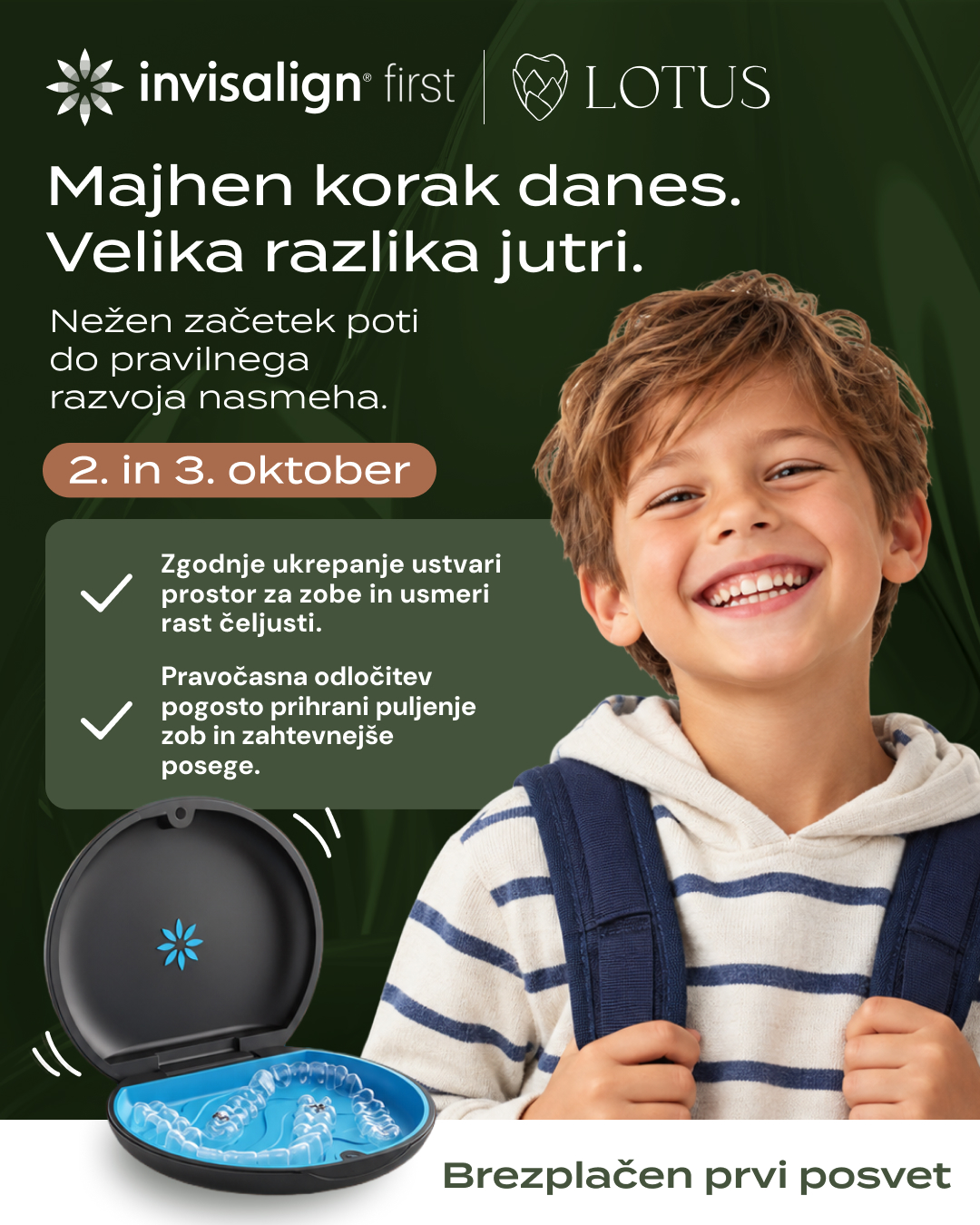 Lotus dentalni center Facebook ad: Vaš otrok že čaka na ortodonta?