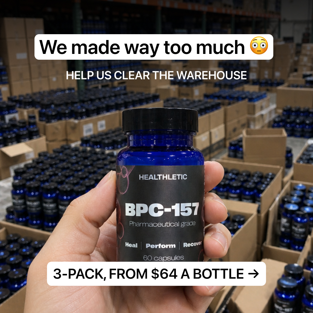 Healthletic Body Protecting Compound Facebook ad: Get Clinic-Grade Recovery Now! | Up to 45% OFF