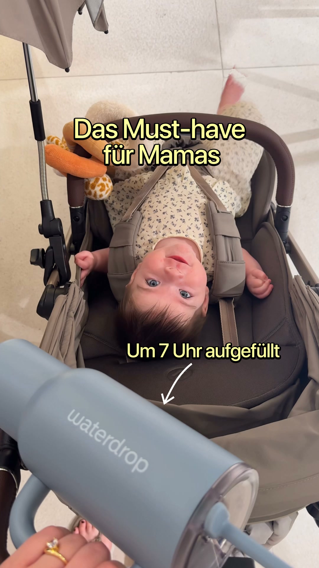 waterdrop Facebook ad: SO TRINKST DU ALS MAMA GENUG WASSER
