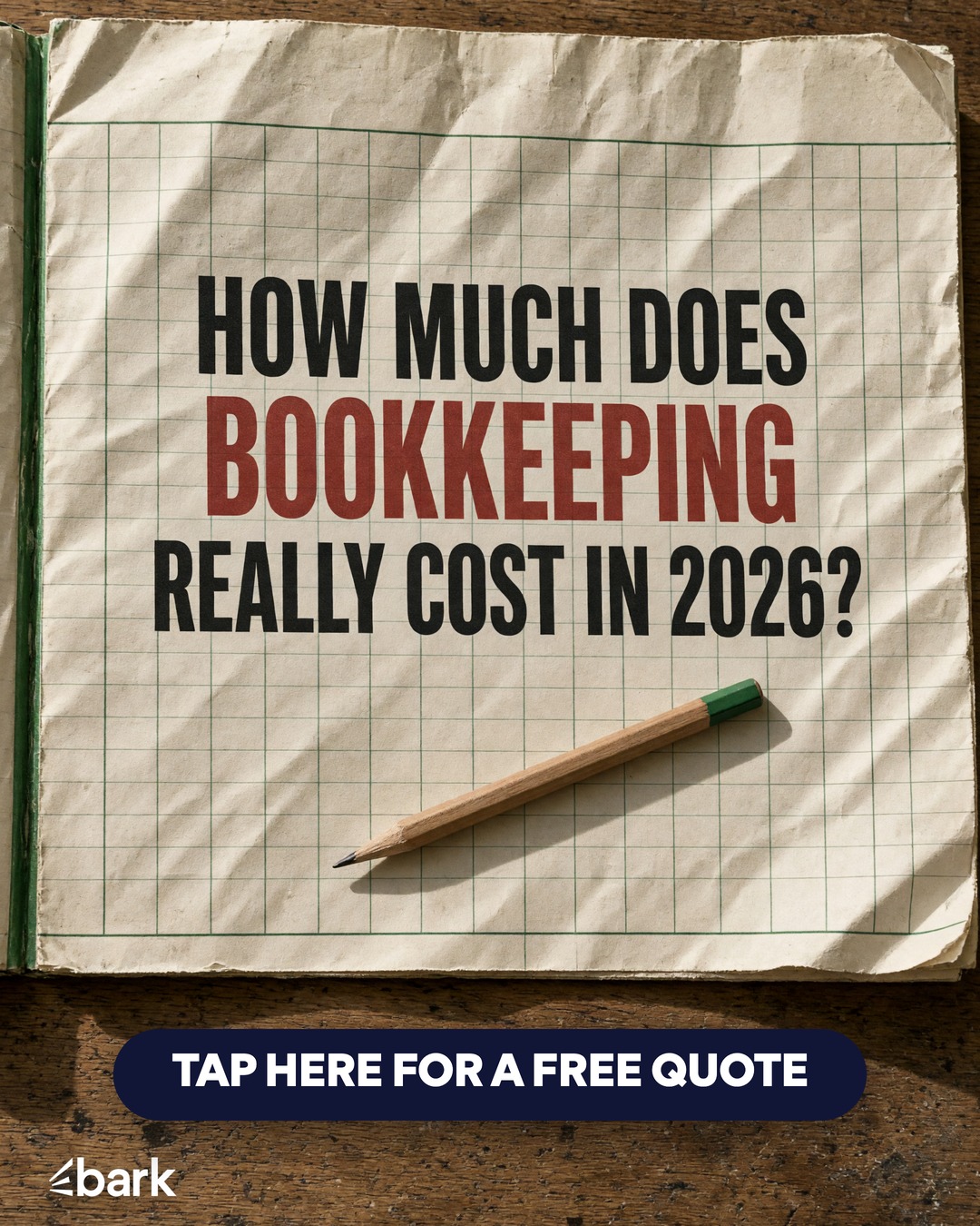 Bark.com Facebook ad: Find Trusted Local Bookkeepers