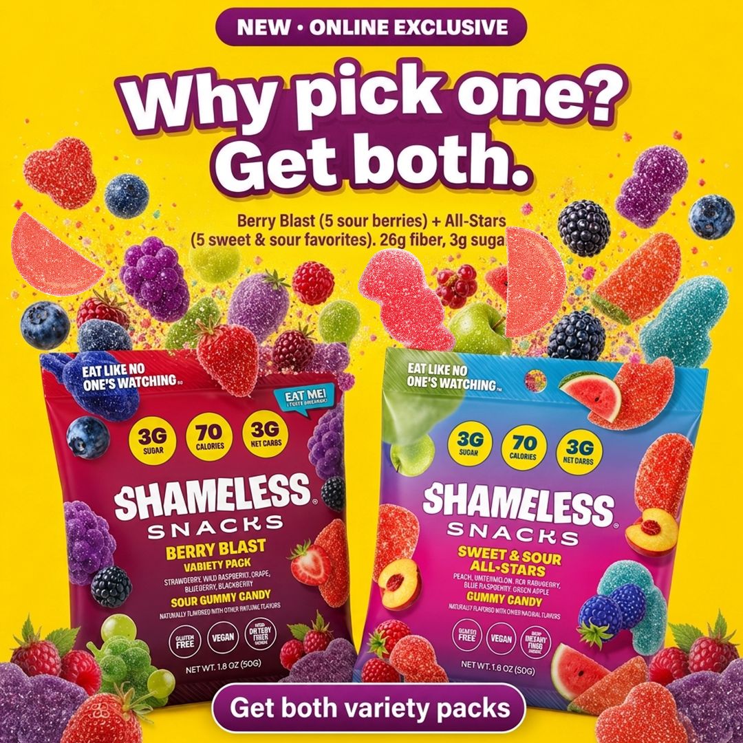 Shameless Snacks Facebook ad