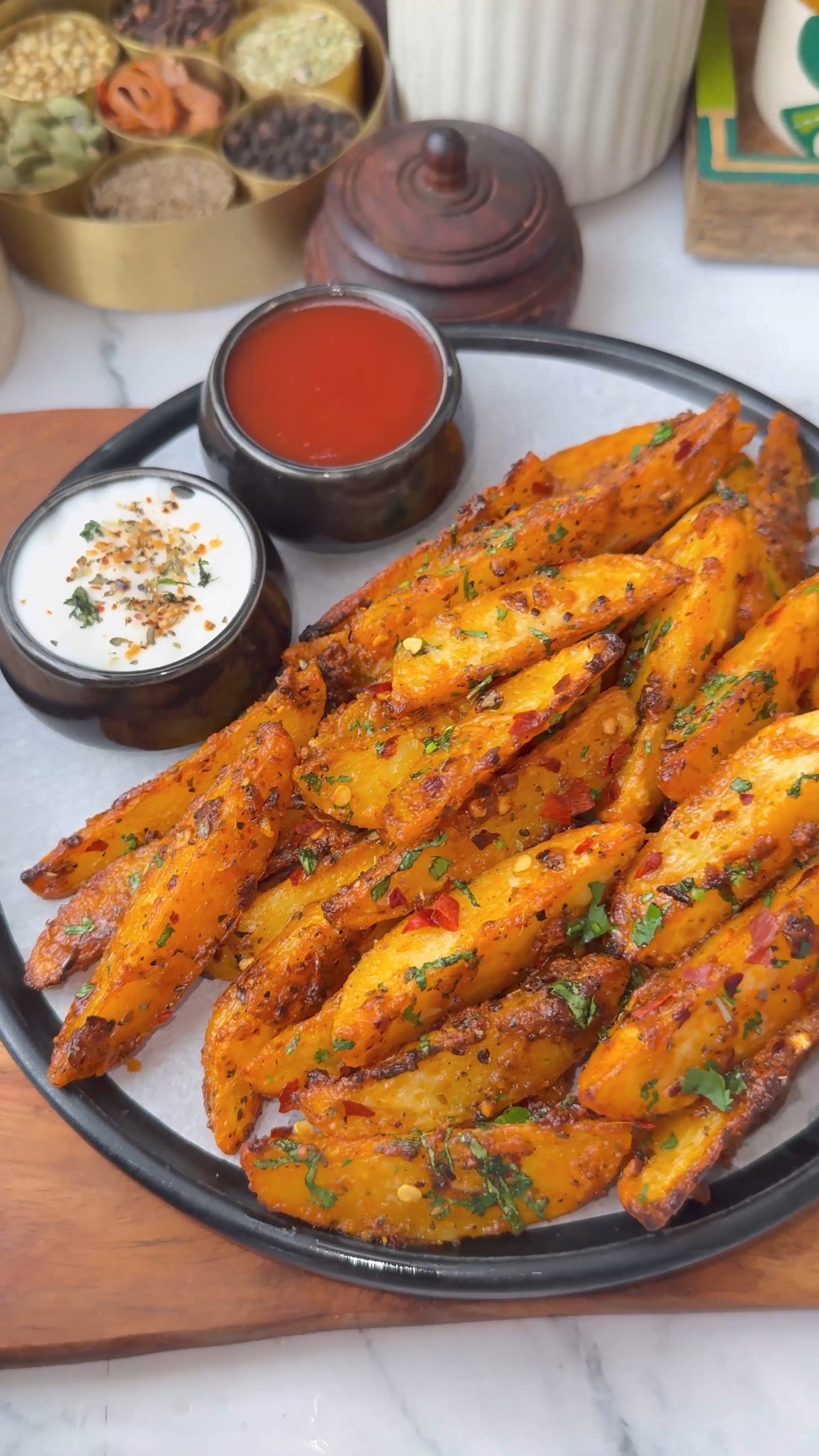 Nutricook India Facebook ad: Crispy Potato Wedges Recipe