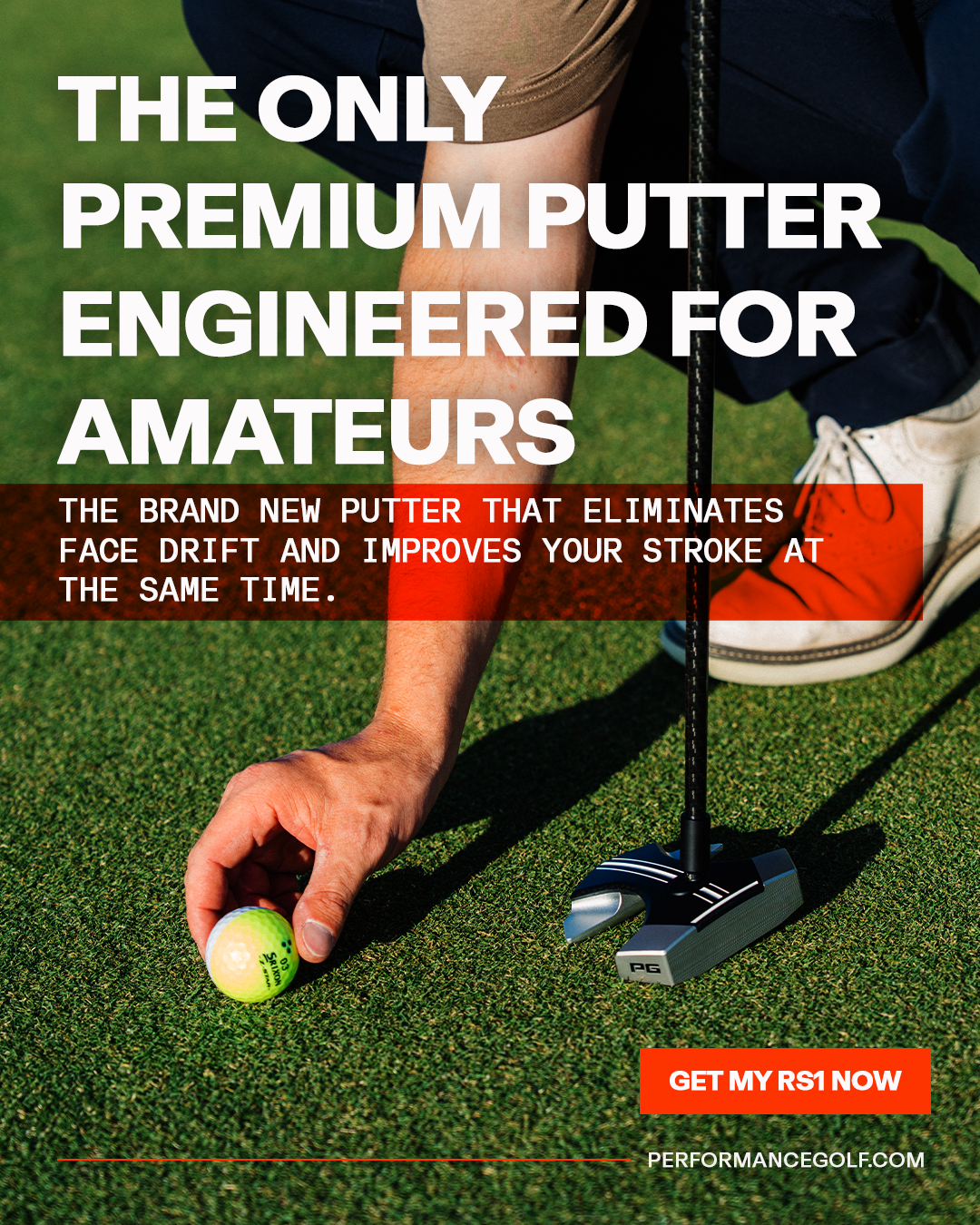 Performance Golf Facebook ad