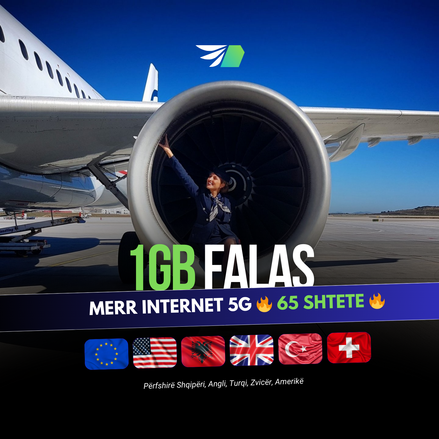 SuperSim.tel Facebook ad: Internet 5G në çdo cep të botës