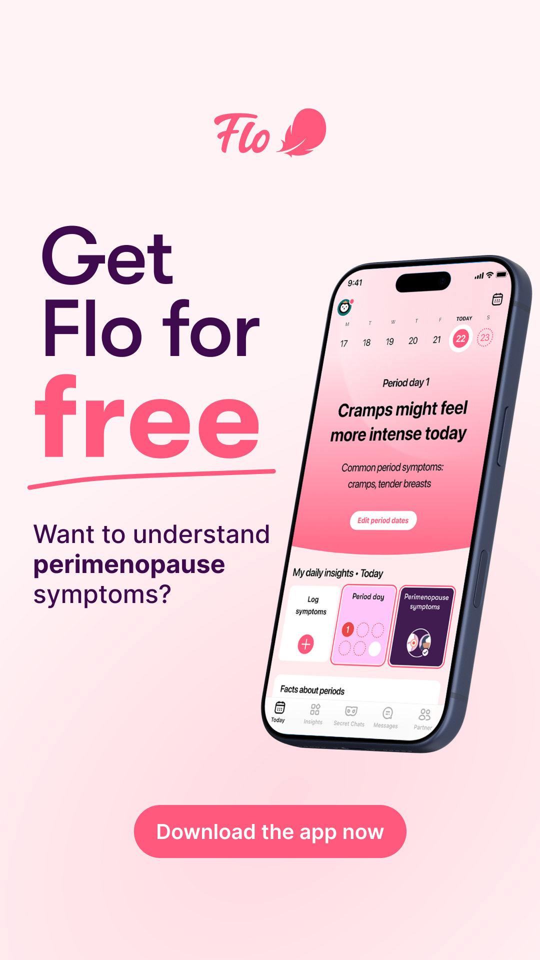 Flo For Perimenopause Facebook ad