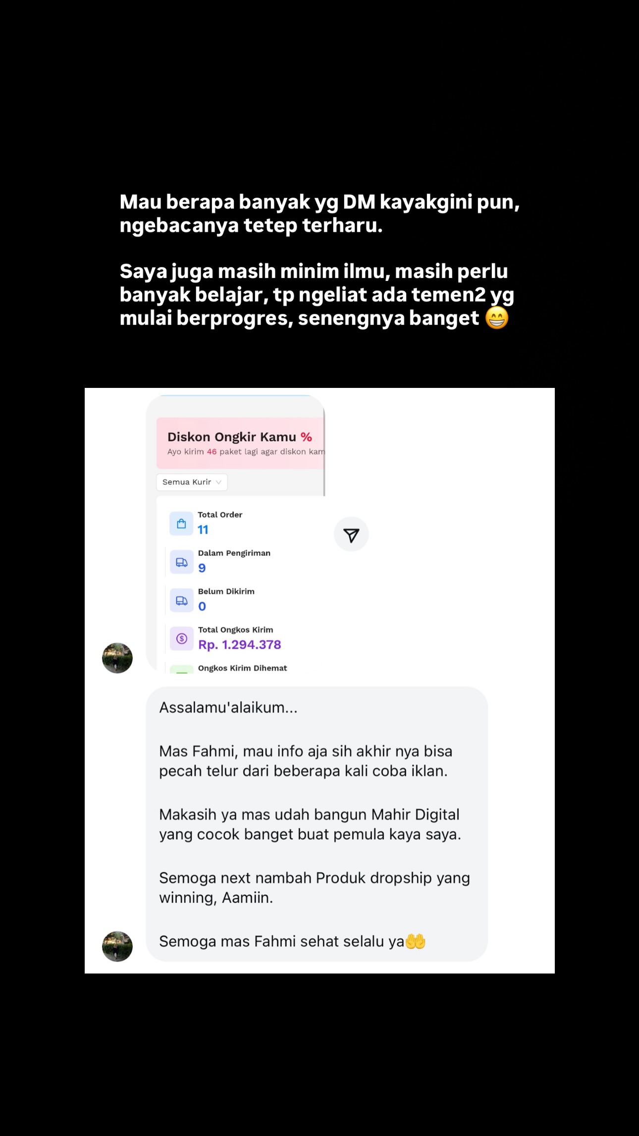 Fahmi Auditya Facebook ad: Mau berapa banyak yg DM kayakgini pun, ngebacanya…