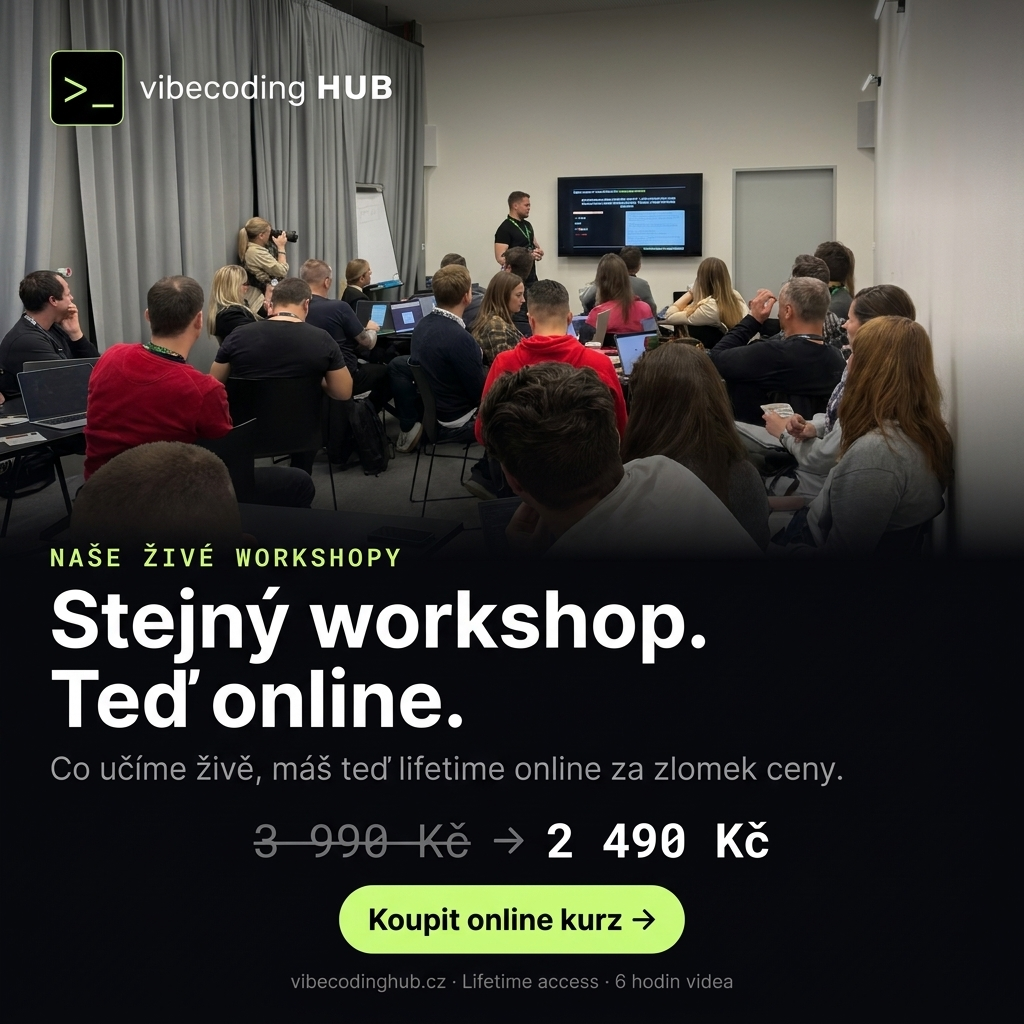 niftyminds.cz Facebook ad: Kurz Claude Code jen za 2 490 Kč