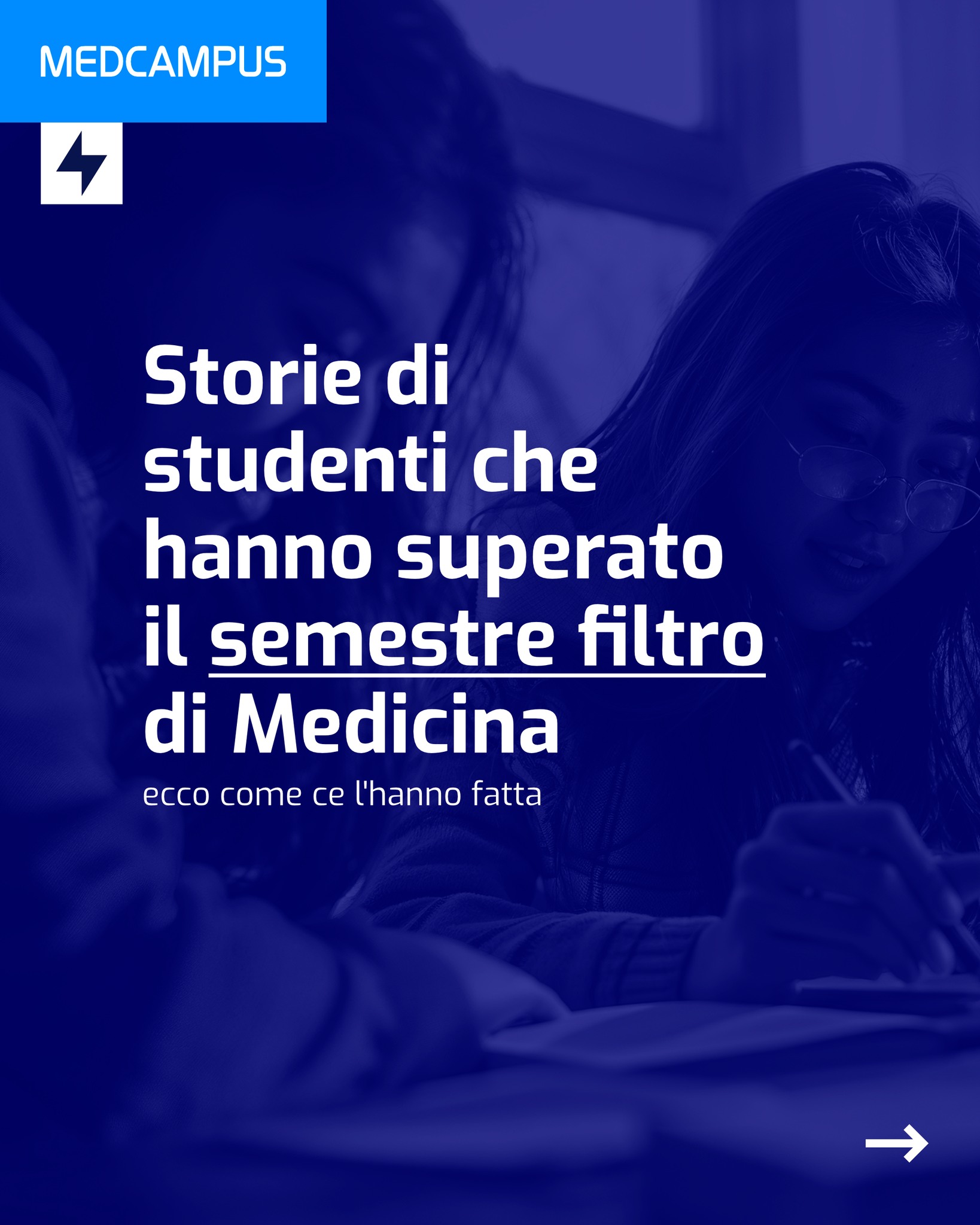 MedCampus Facebook ad: C'è stato un momento in cui hai pensato…