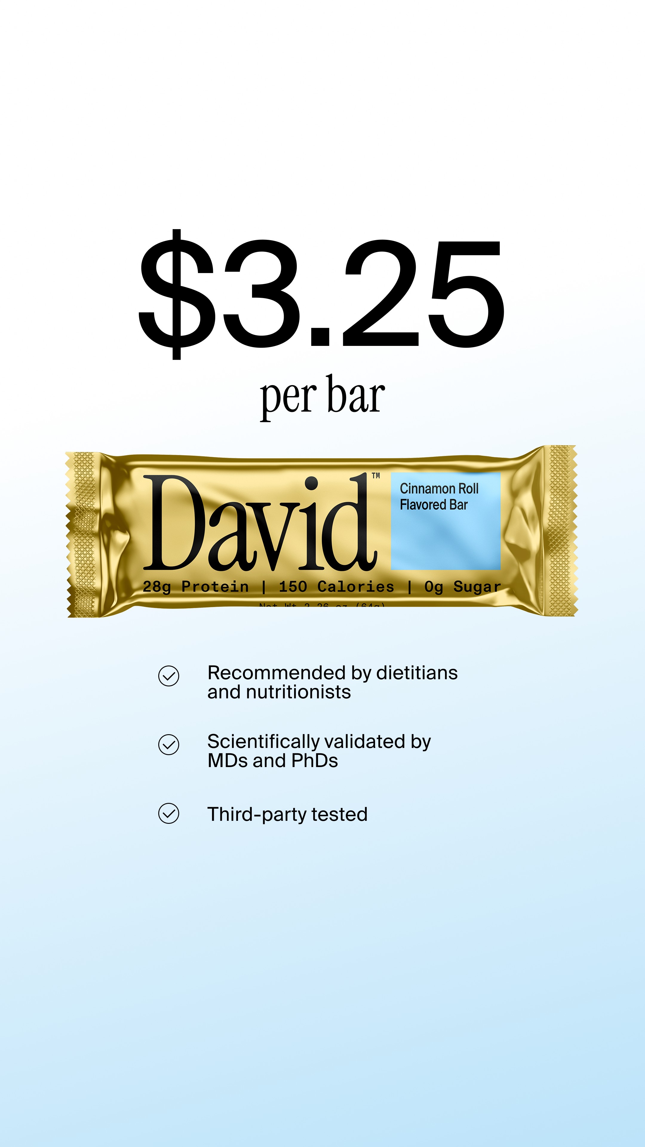 David Protein Facebook ad