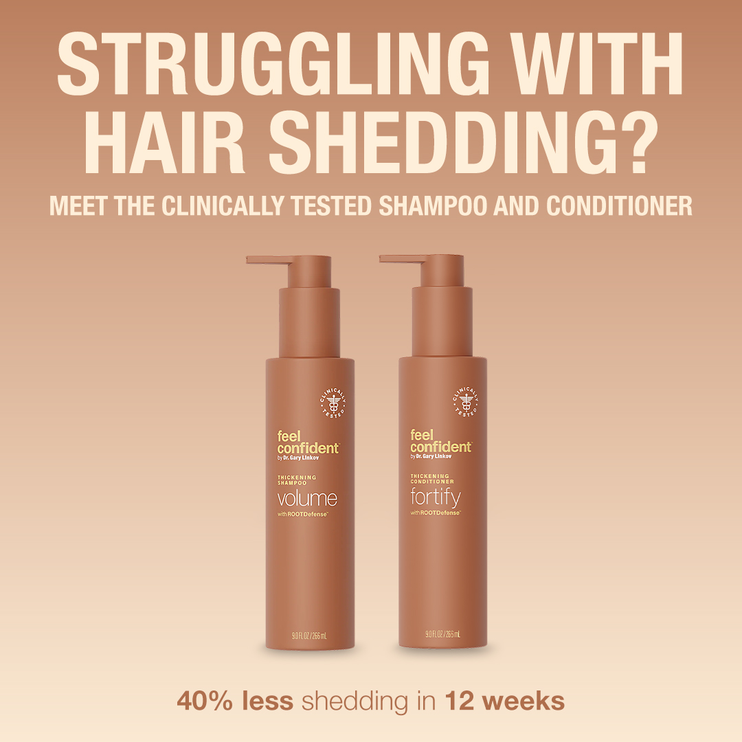 Feel Confident Facebook ad: Your Shampoo Might Be Damaging Your Hair